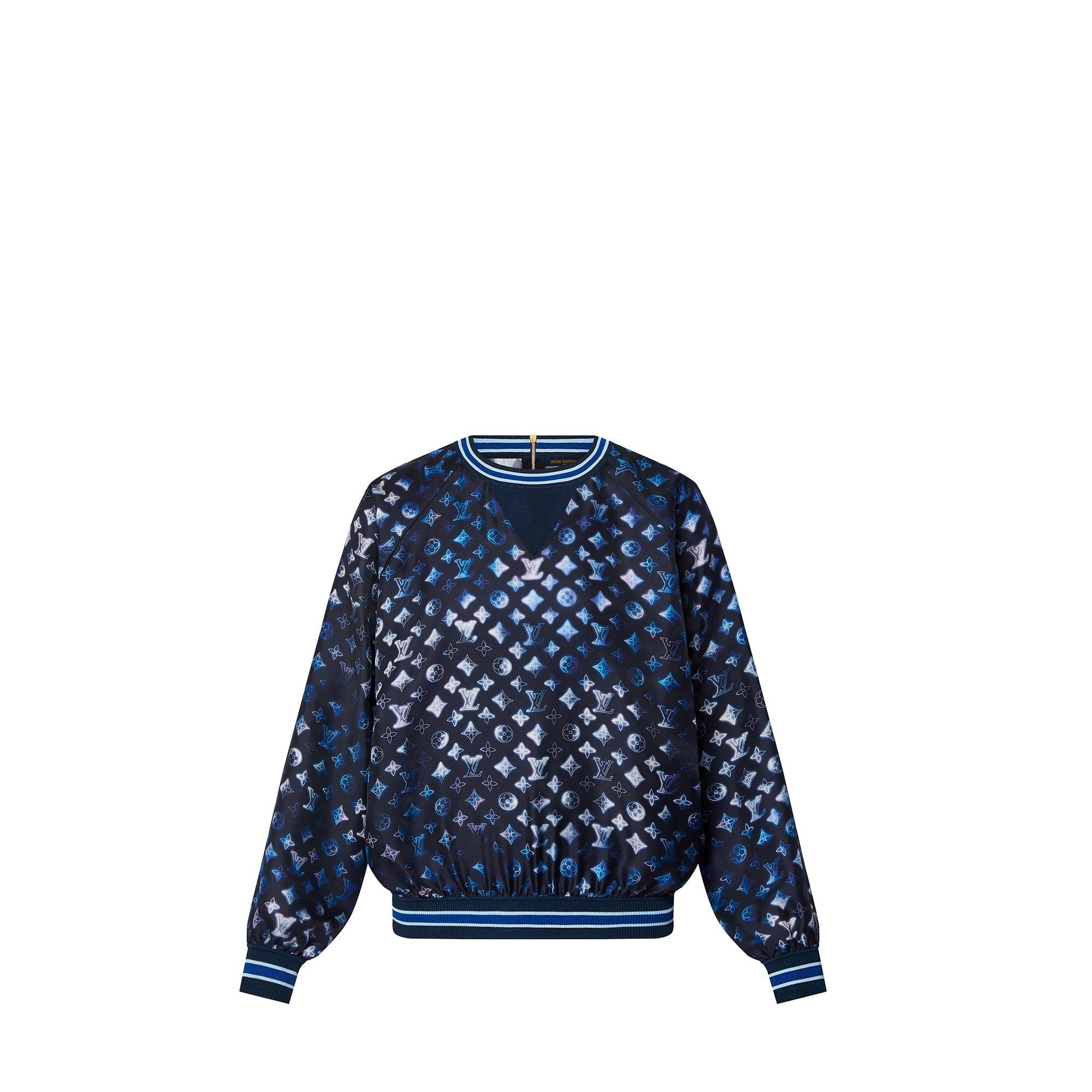 Louis Vuitton LOUIS VUITTON - Louis Vuitton Mahina sweatshirt in monogram silk (S) Size S / US 4 / IT 40 - 1 Thumbnail