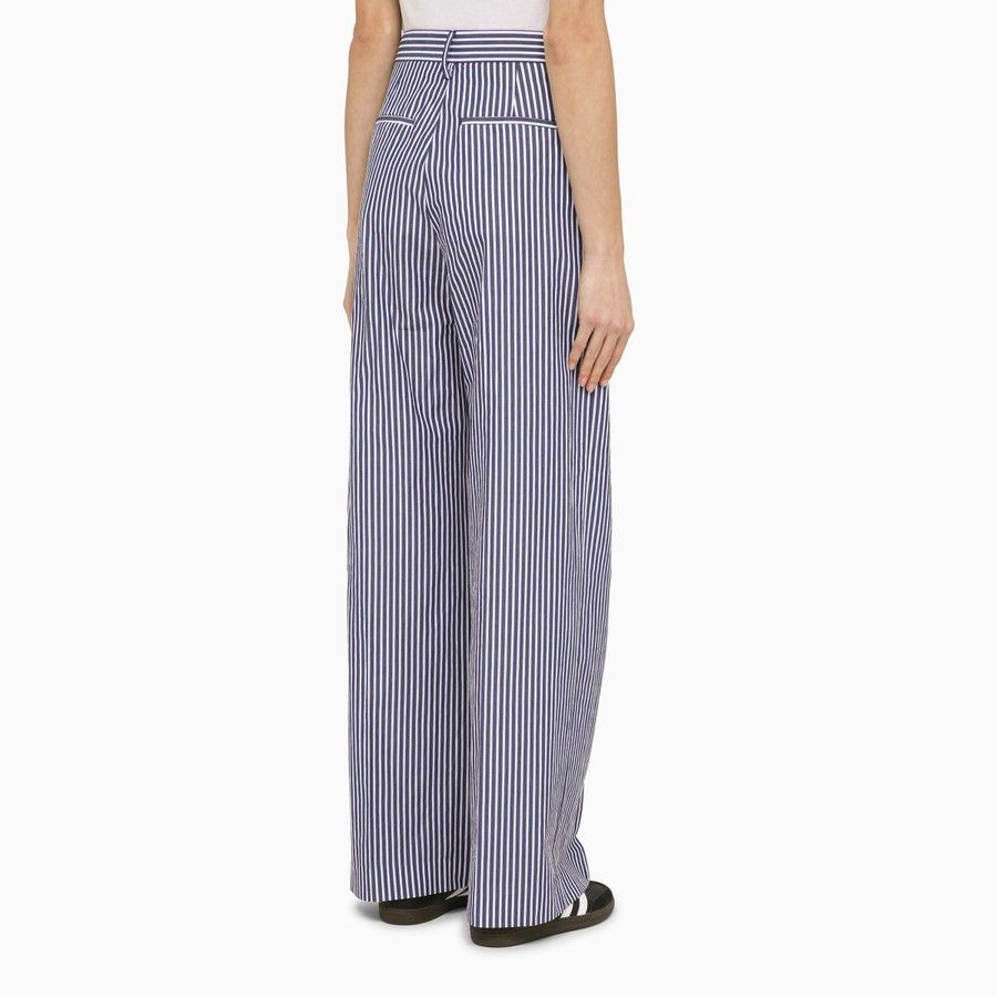 DEPARTMENT5 o1d2blof0824 Striped Cotton Trousers in Blue & White Size 32" / US 10 / IT 46 - 4 Thumbnail