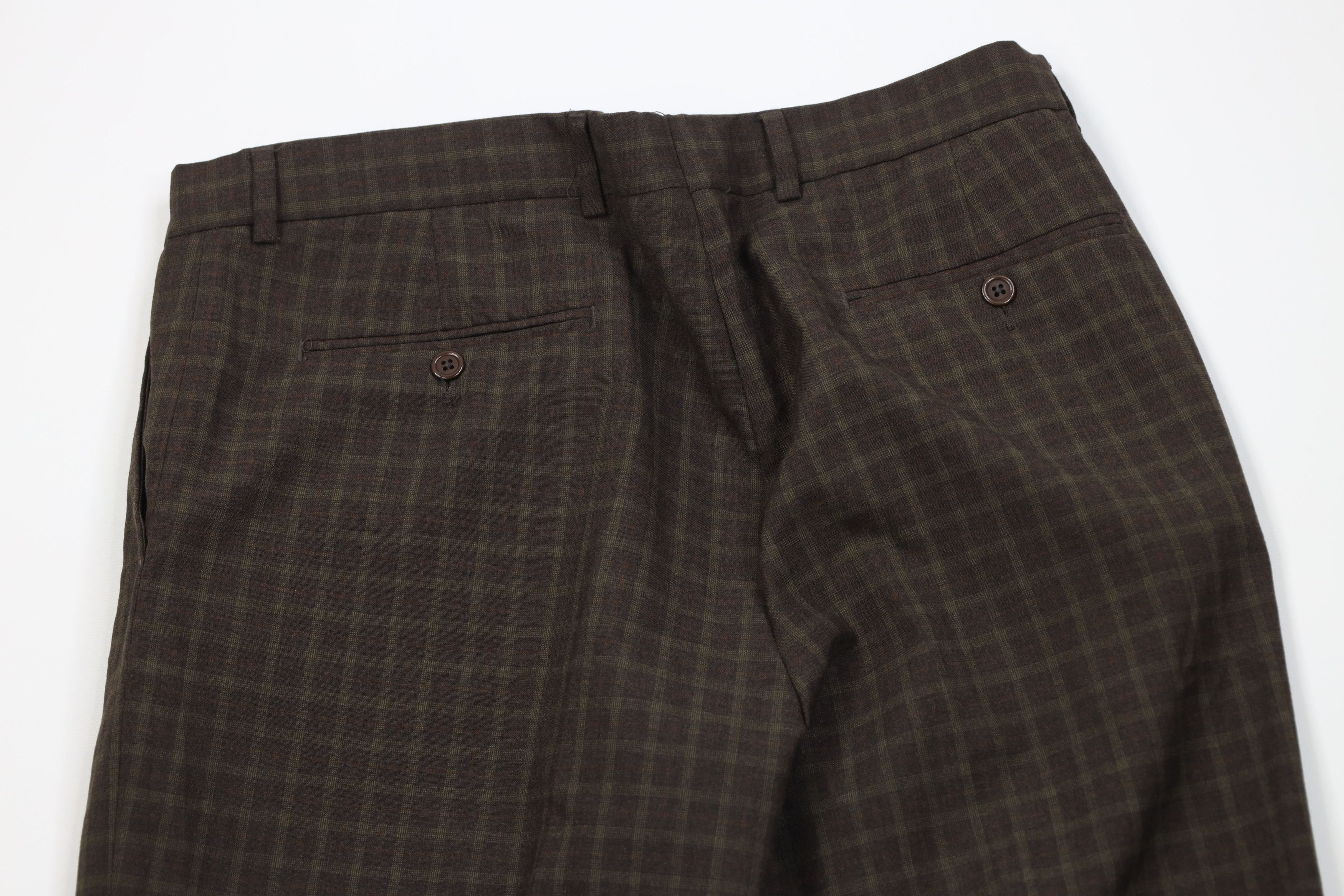 Vintage Vintage Y2K Streetwear Wide Leg Chino Pants Brown Plaid Size US 34 / EU 50 - 10 Thumbnail