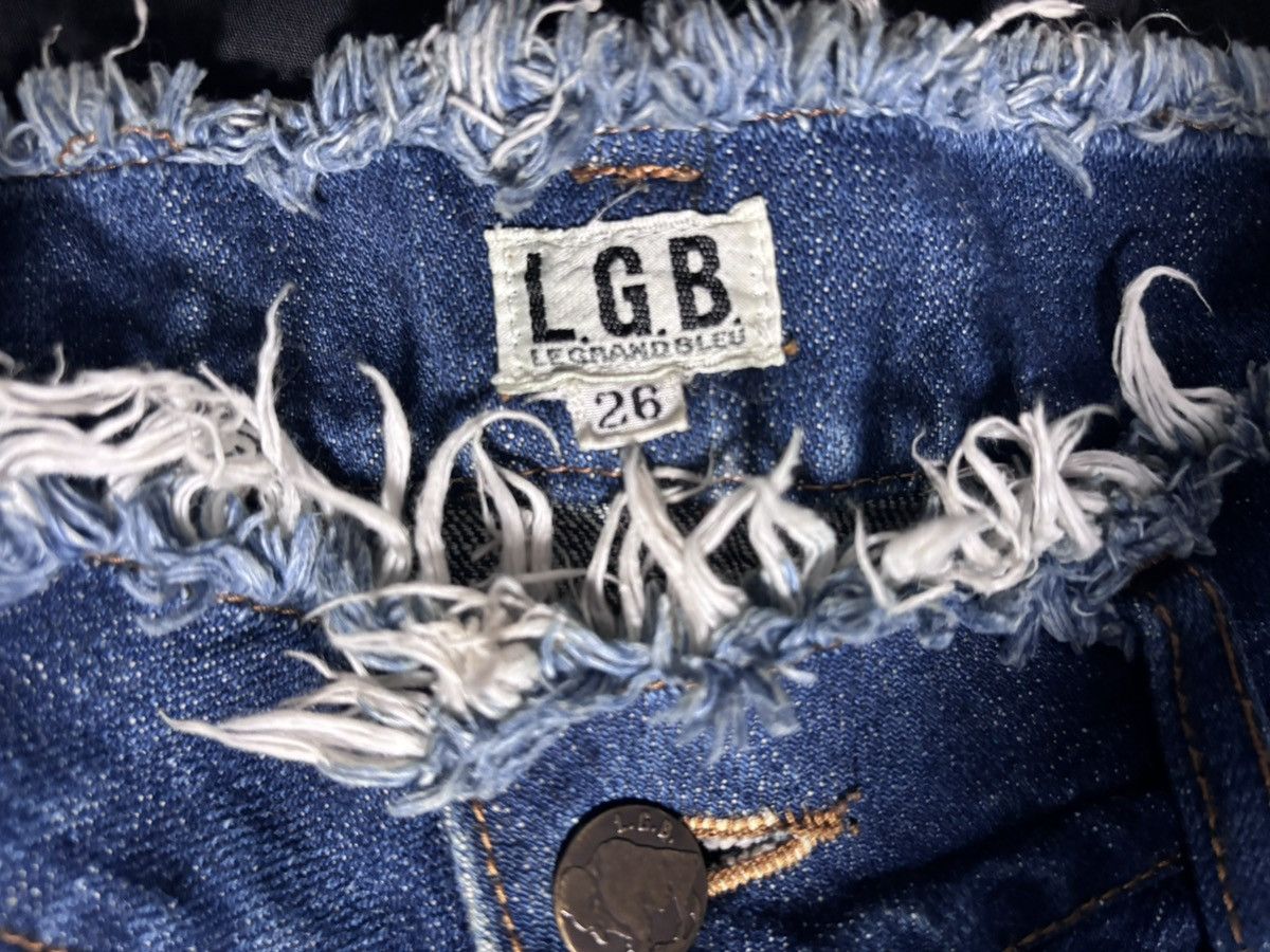 Le Grande Bleu (L.G.B.) LGB (Le Grand Bleu) Crow Fringe Jeans Size US 26 / EU 42 - 3 Thumbnail