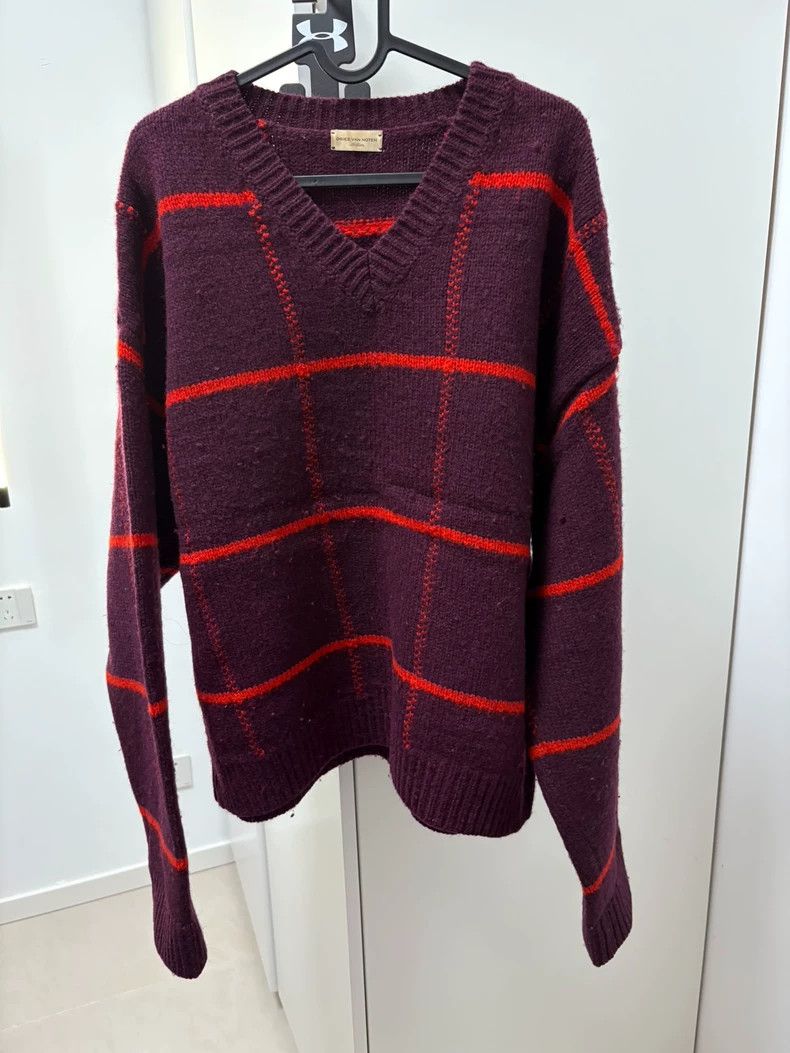 Dries Van Noten dries van noten Red wool sweater 2506-Nextarrow Size US M / EU 48-50 / 2 - 1 Thumbnail