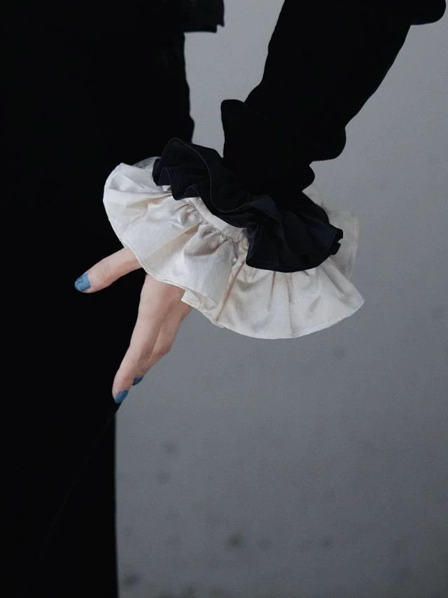 Other Koukou Daio Vntg Vampire Ascetic Silk Bishop Ruffle Shirt Size M / US 6-8 / IT 42-44 - 6 Thumbnail