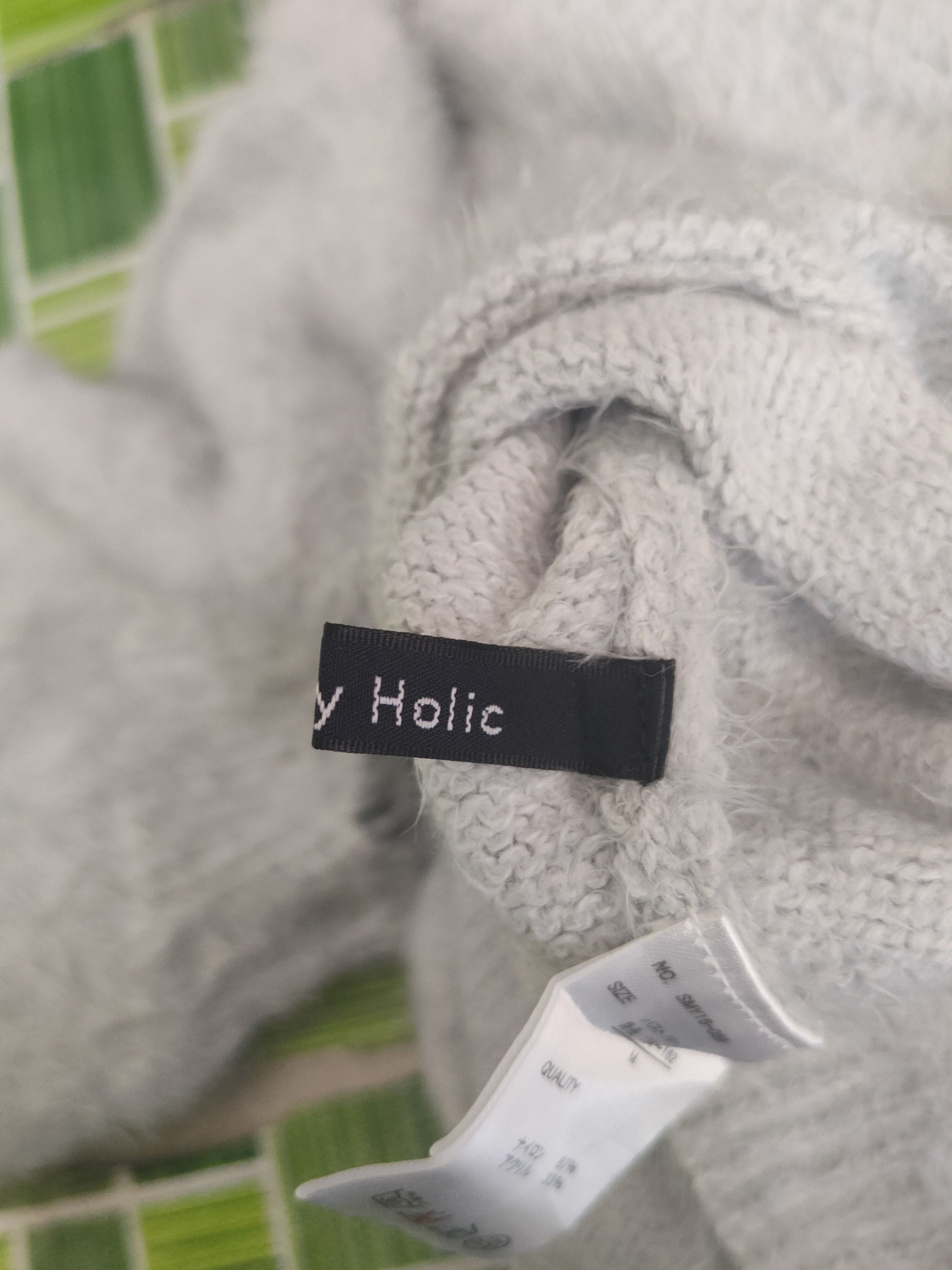 Japanese Brand DL Holiday Holic Light Blue Fur Mohair Knitwear #46-505 Size S / US 4 / IT 40 - 12 Thumbnail