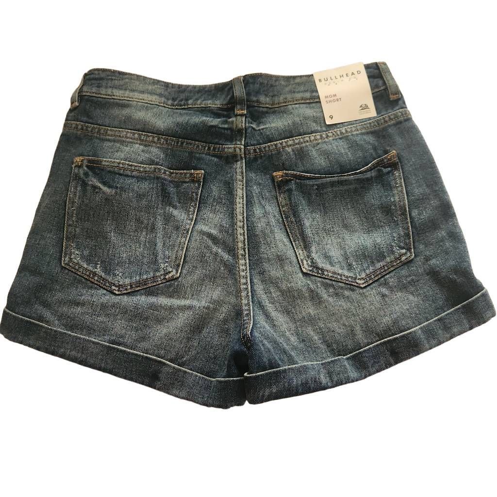 Bullhead Denim Co. Bullhead Denim Women's Size 9 Mallary Blue Mom Shorts Size 30" / US 8 / IT 44 - 7 Thumbnail