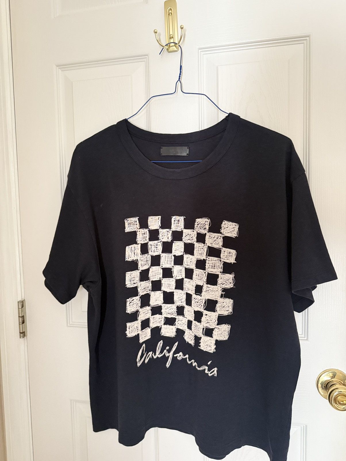 Amiri Checkered California Tee Size US L / EU 52-54 / 3 - 1 Thumbnail
