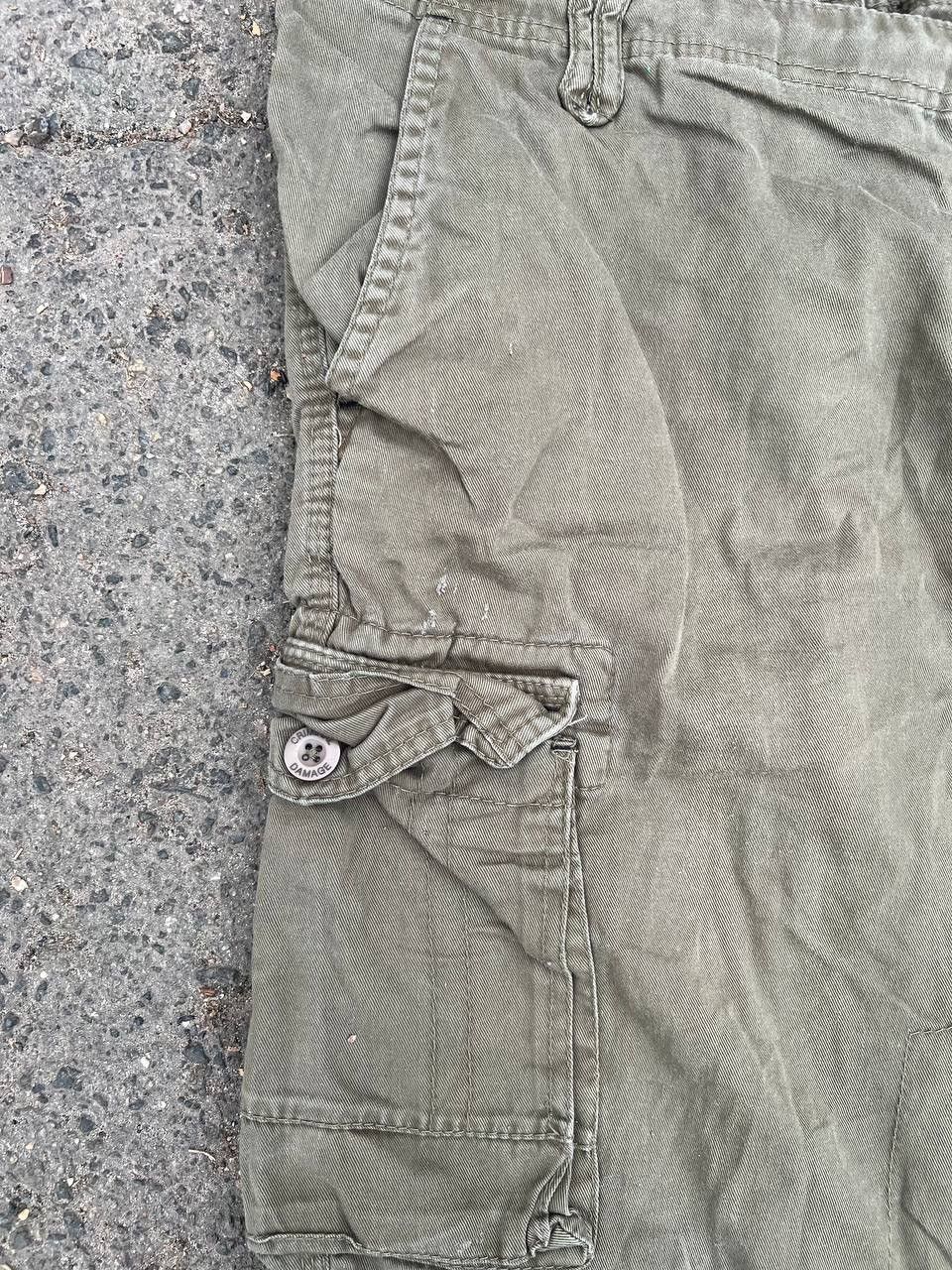 Criminal Damage × Vintage Vintage Y2K Criminal Damage Mikitary Baggy Cargo Rap Shorts Size US 36 / EU 52 - 3 Thumbnail