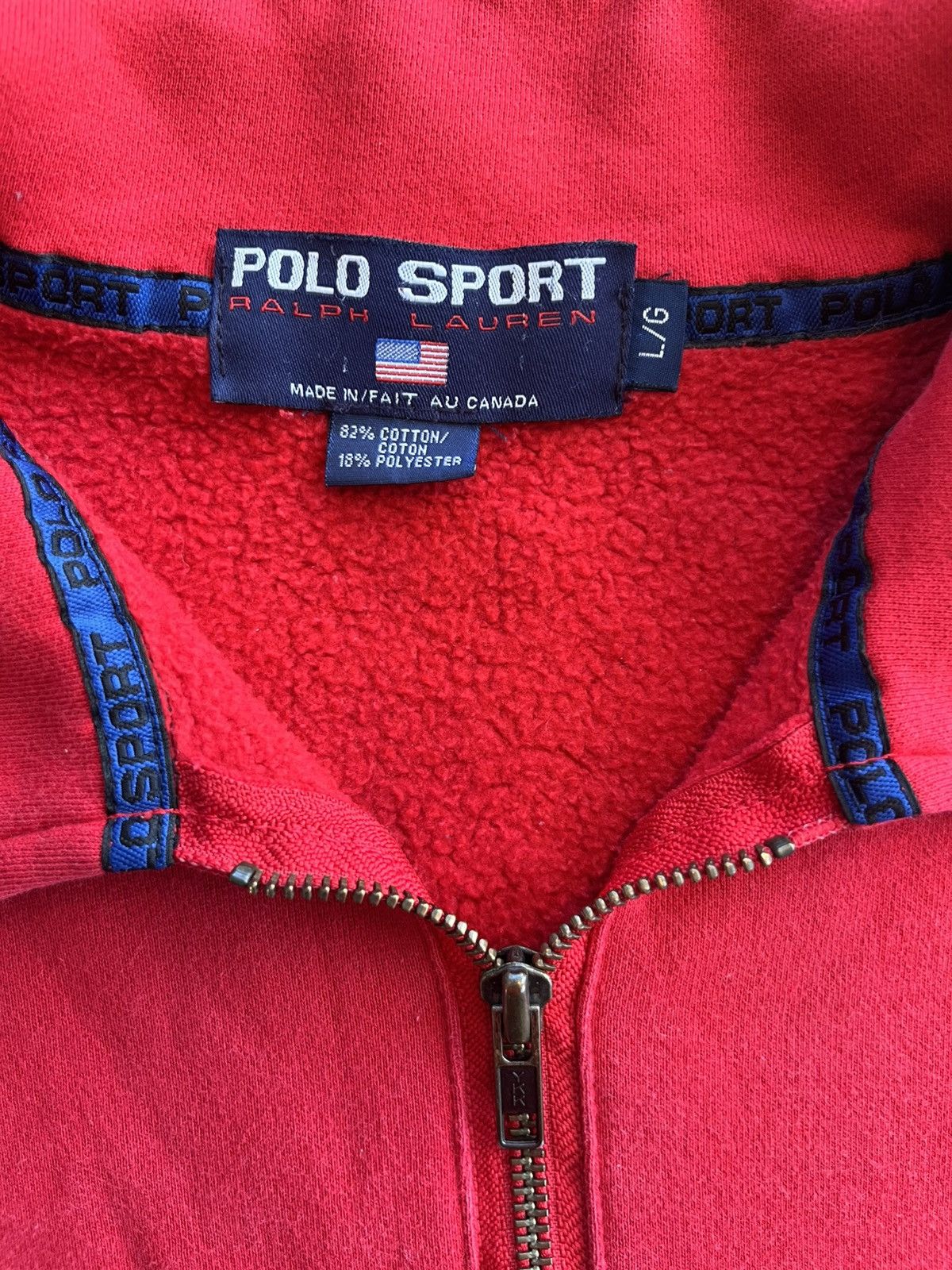 Ralph Lauren Polo Sport - 90s Zip Pullover Size US L / EU 52-54 / 3 - 5 Thumbnail