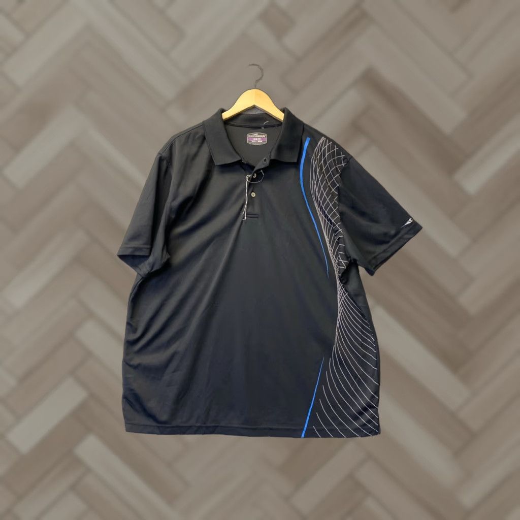 Vintage Grand Slam Performance Polo Golf Shirt Black 2XL /107-60 Regular Fit Short Sleeve Mens Size US XXL / EU 58 / 5 - 1 Thumbnail