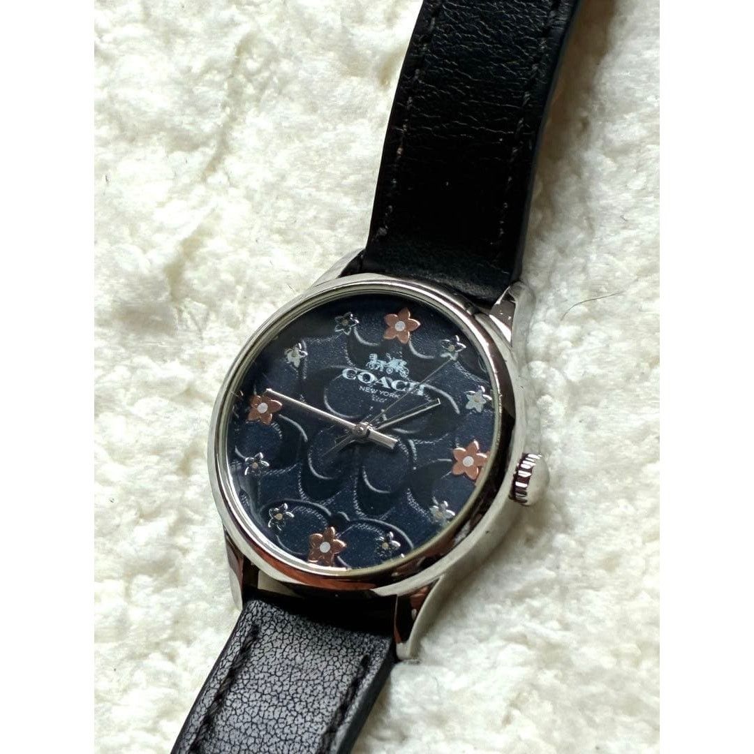 Coach Beautiful Navy Coach Watch Flowers Size ONE SIZE - 2 Thumbnail