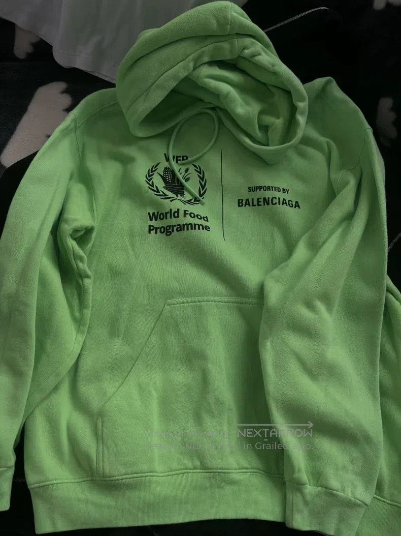 Balenciaga Green hooded sweater