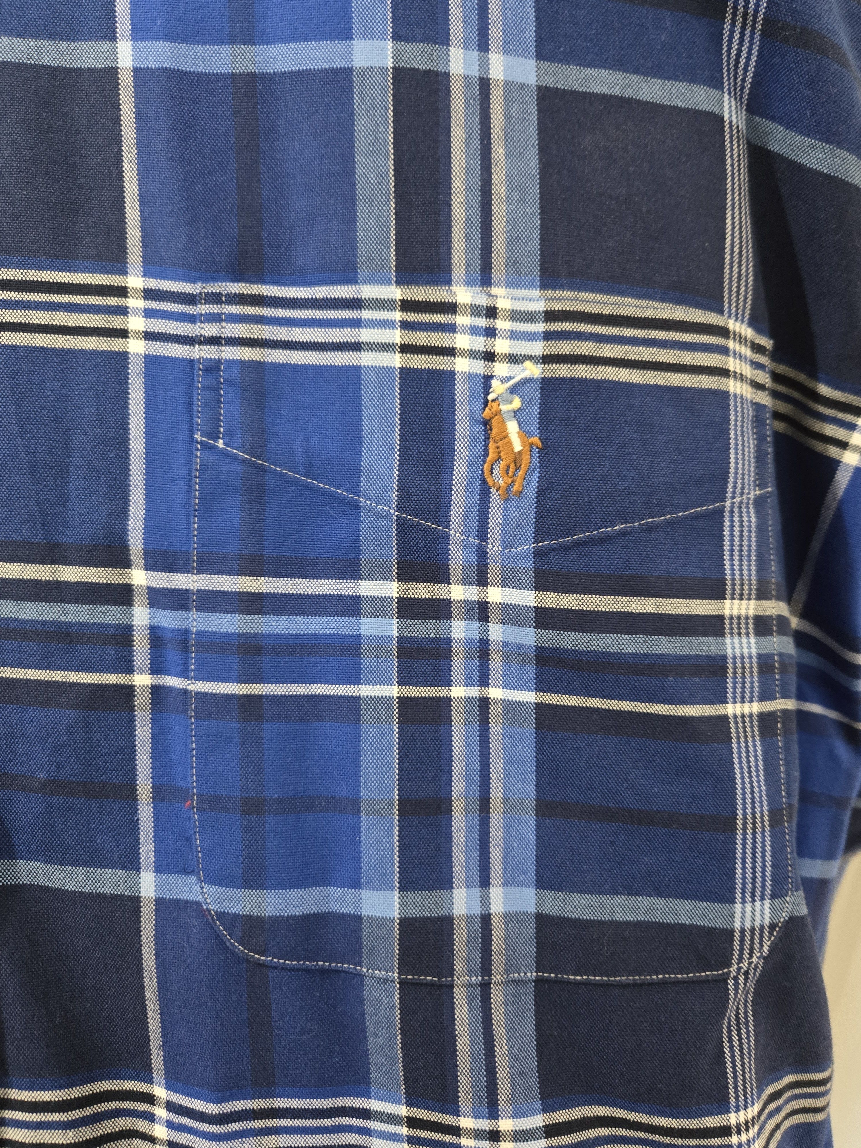 Polo Ralph Lauren Polo Ralph Lauren Blue Plaid Oxford Shirt - Size 2XB/2TG Size US XXL / EU 58 / 5 - 3 Thumbnail