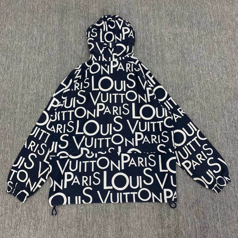 Louis Vuitton LOUIS VUITTON Blue Full Print Bombardment Jacket Size US L / EU 52-54 / 3 - 2 Thumbnail