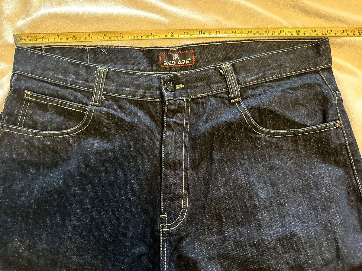 Vintage Vtg Y2K Red Ape Mens Denim Jean Shorts Baggy Size 40x14 Size US 40 / EU 56 - 3 Thumbnail