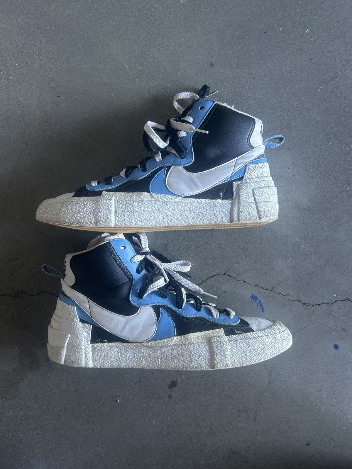 Nike × Sacai Sacai x Nike Blazer Legend Blue Size US 12 / EU 45 - 1 Thumbnail
