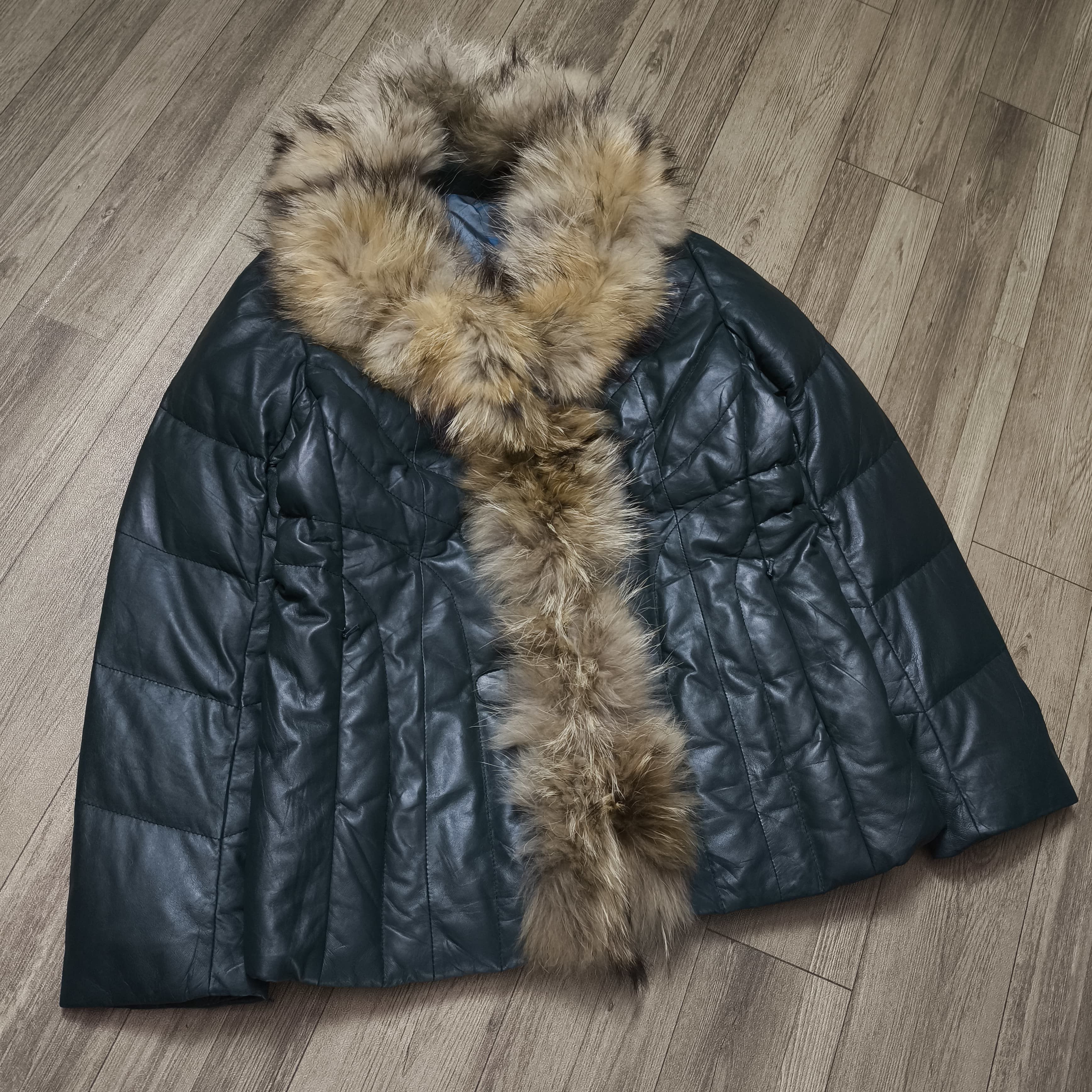 Tornado Mart 2000s Japane brand Fur Racoon Down Jacket Size M / US 6-8 / IT 42-44 - 6 Thumbnail
