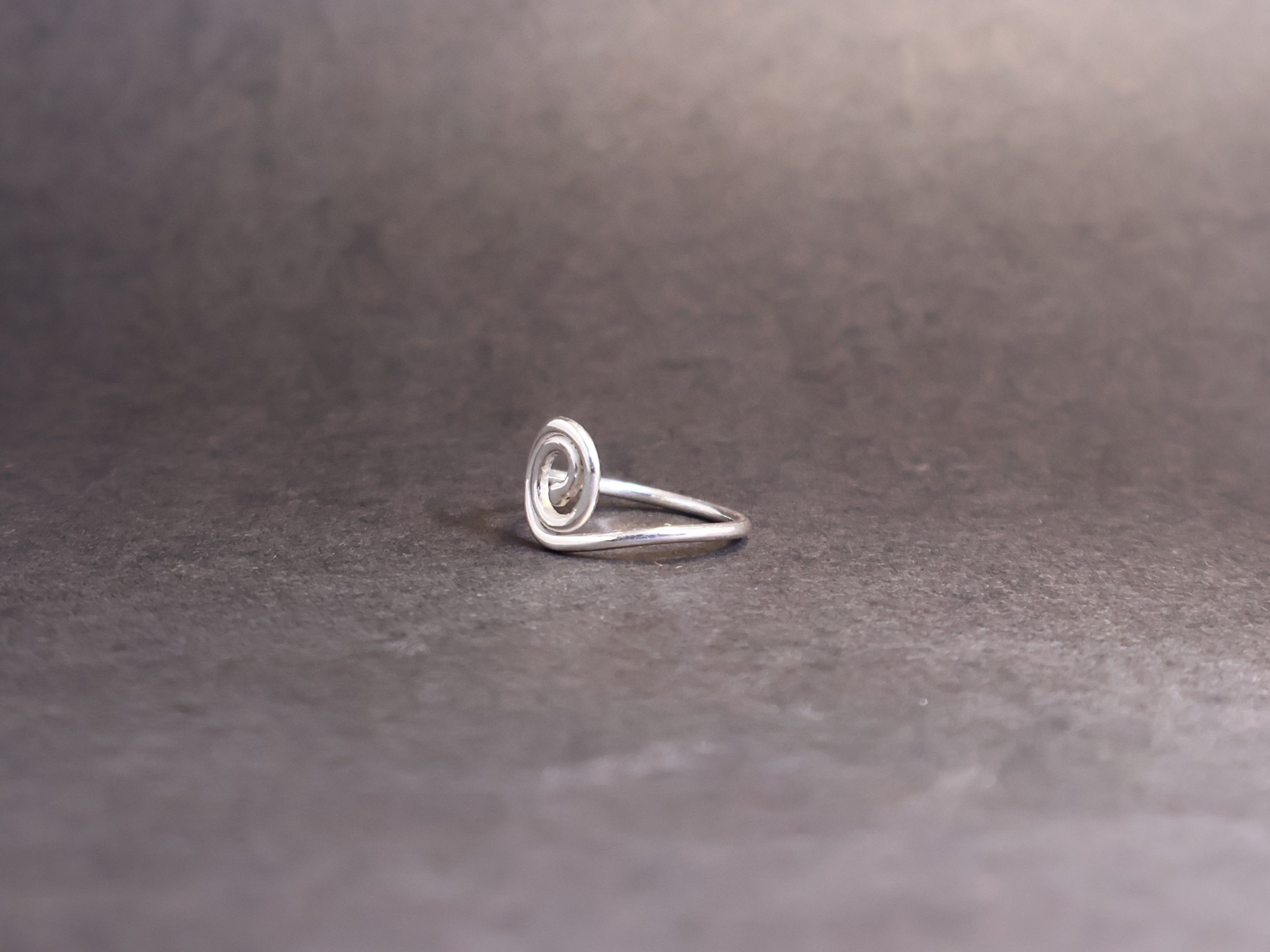 Handmade Spiral Ring, 925 Sterling Silver Ring, Handmade Swirl Ring, Size ONE SIZE - 4 Thumbnail