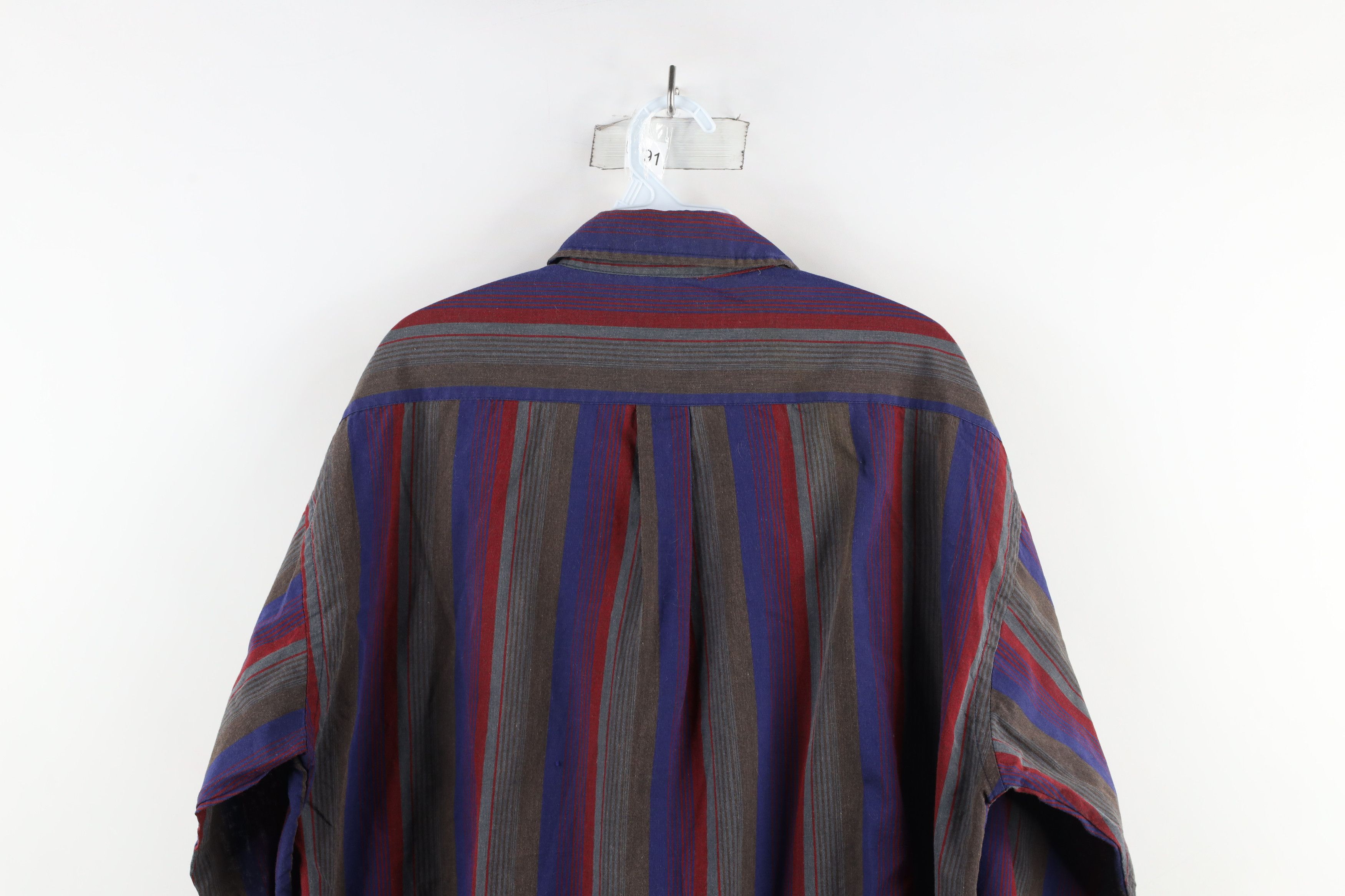 Vintage Vintage 90s Streetwear Block Collared Button Down Shirt Size US XL / EU 56 / 4 - 9 Thumbnail