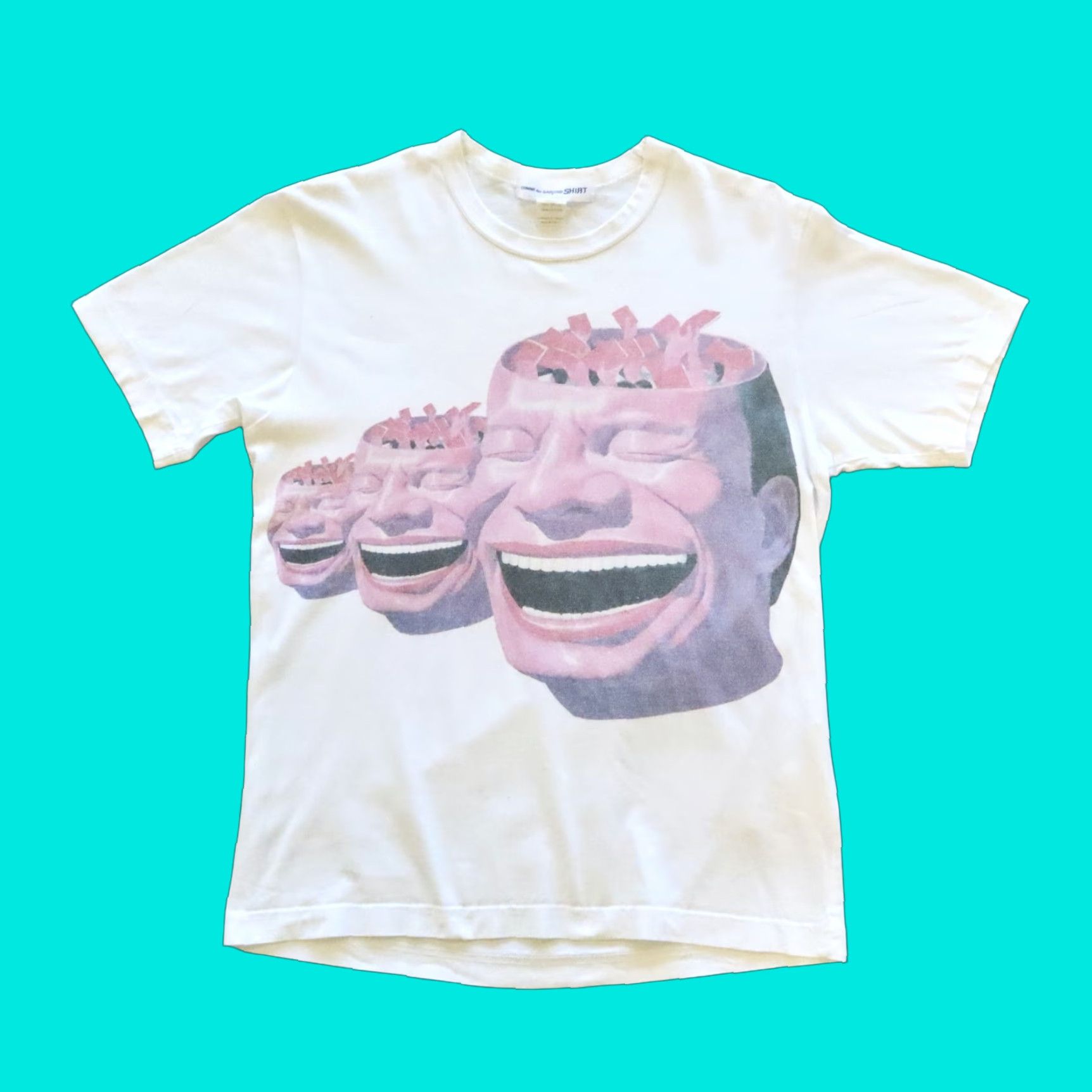Comme des Garcons Girl Yue Minjun Comme des Garcons SHIRT Tee Tshirt SS21 Tee Shirt SS21 Mens M White Shirt Tshirt Size US M / EU 48-50 / 2 - 1 Thumbnail