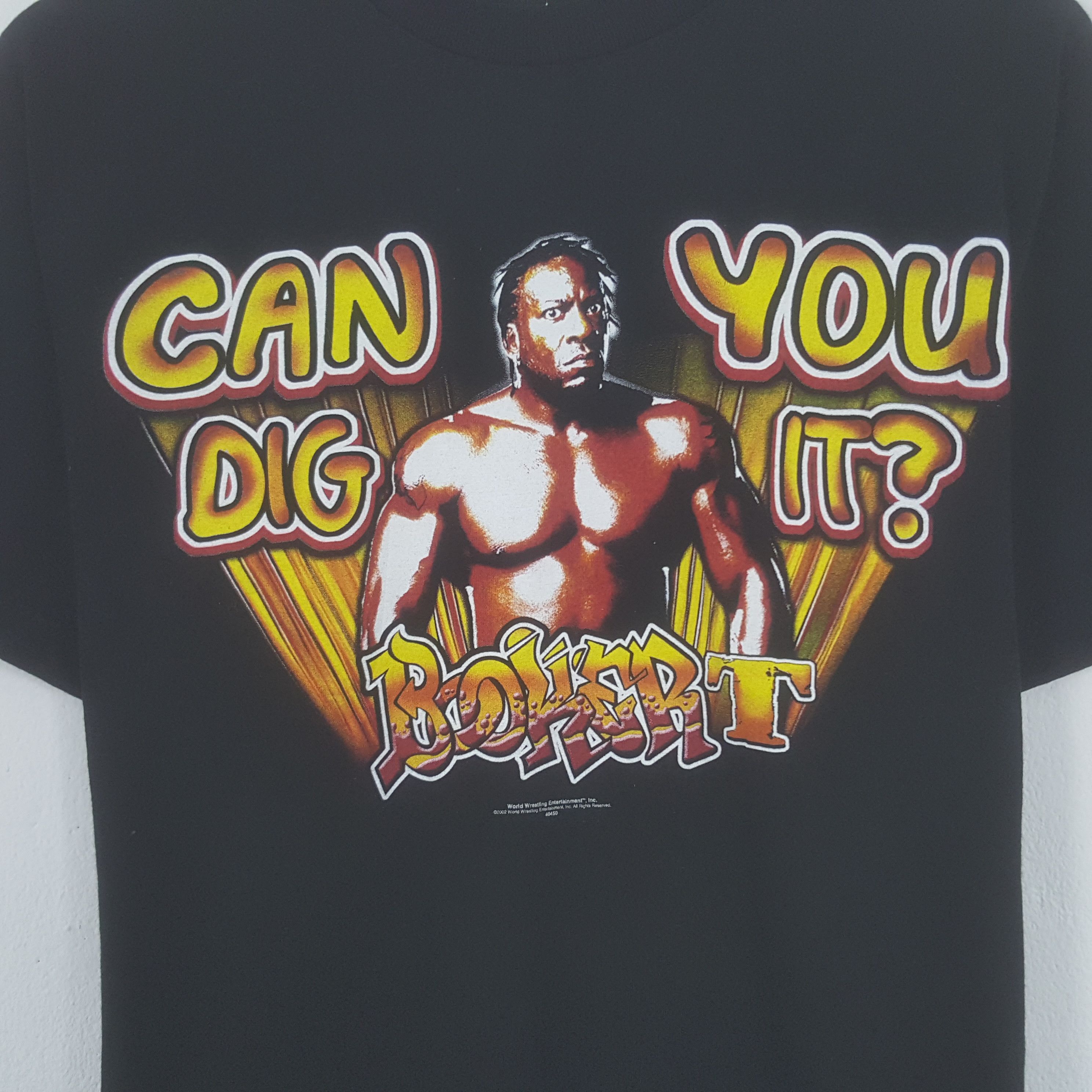 Vintage × WWE × WWF Vintage Bookert WWE Rock Tshirt Size US M / EU 48-50 / 2 - 2 Thumbnail