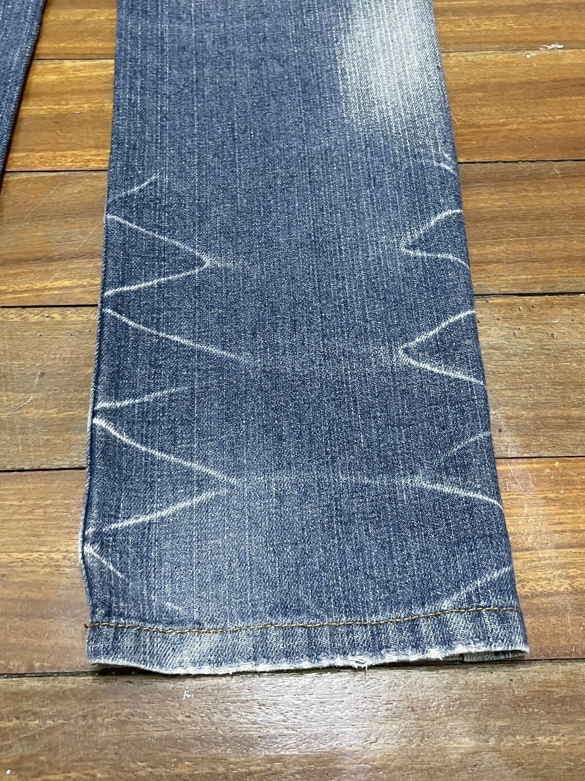 14th Addiction × Japanese Brand × Le Grande Bleu (L.G.B.) Rare Design Vintage Japanese Brand Double Focus Jeans 2000s Size US 29 - 8 Thumbnail