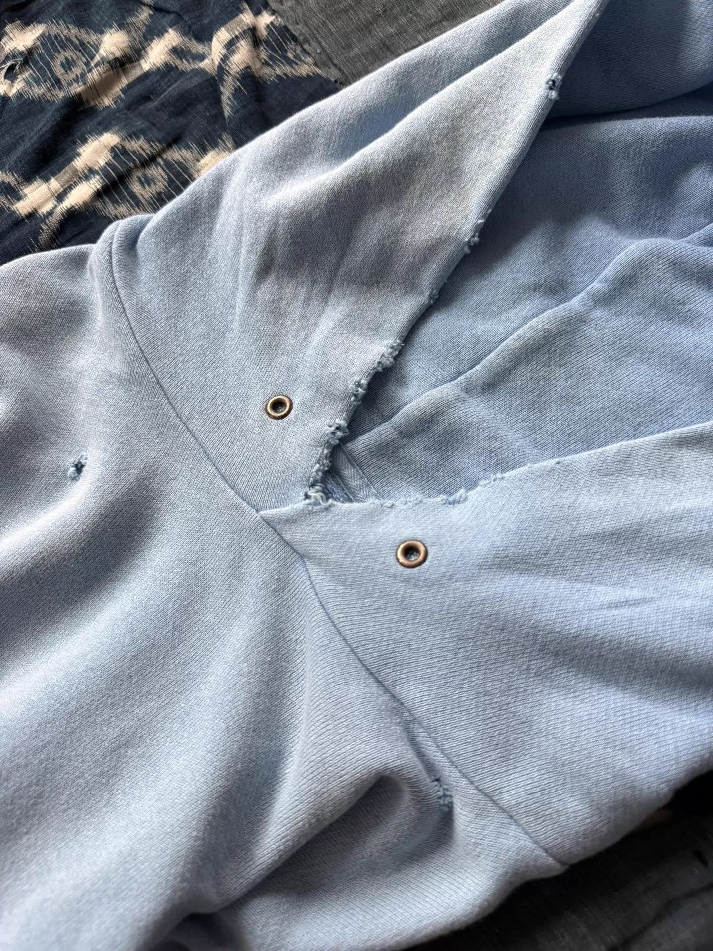 Visvim VISVIM 21SS AMPLUS HOODIE CRASH Washed Distressed Blue 2 Size US M / EU 48-50 / 2 - 8 Thumbnail