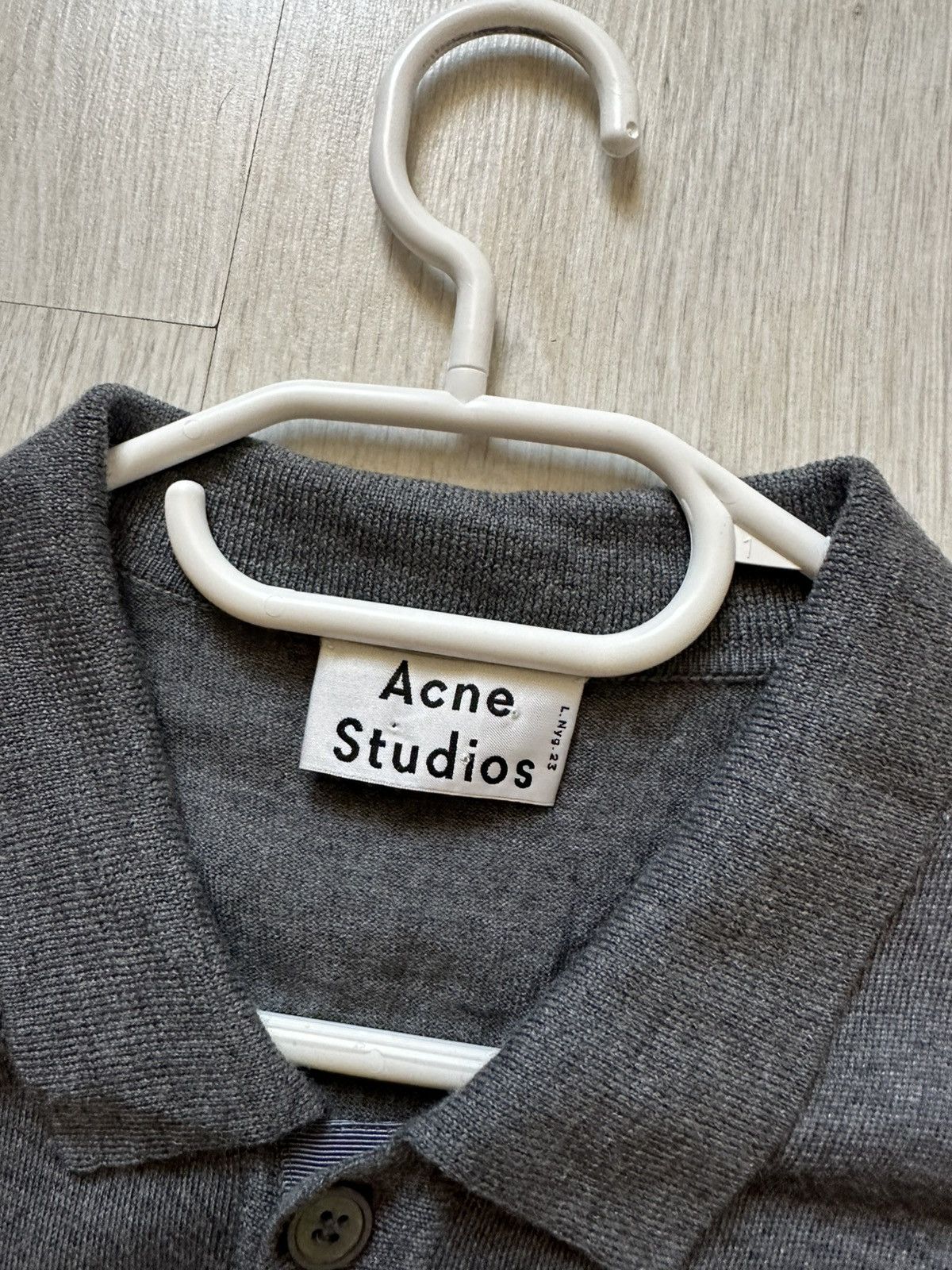 Acne Studios Acne Studios Clissold S Wool Cardigan Sweater Gray Size M Size US M / EU 48-50 / 2 - 4 Thumbnail