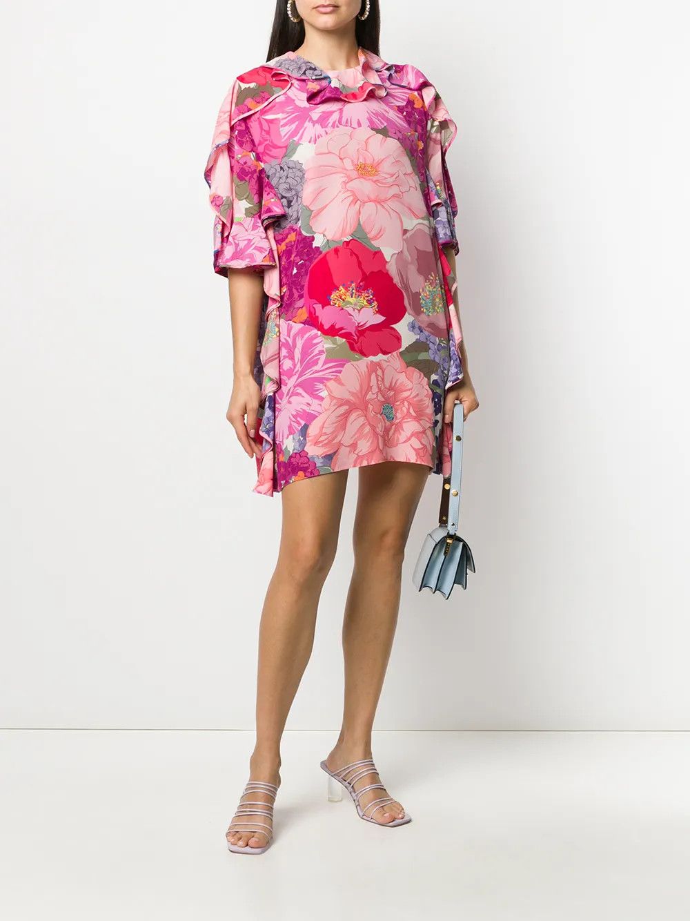 Valentino o1y0326 Mini Dress in Multicolor Size M / US 6-8 / IT 42-44 - 2 Thumbnail