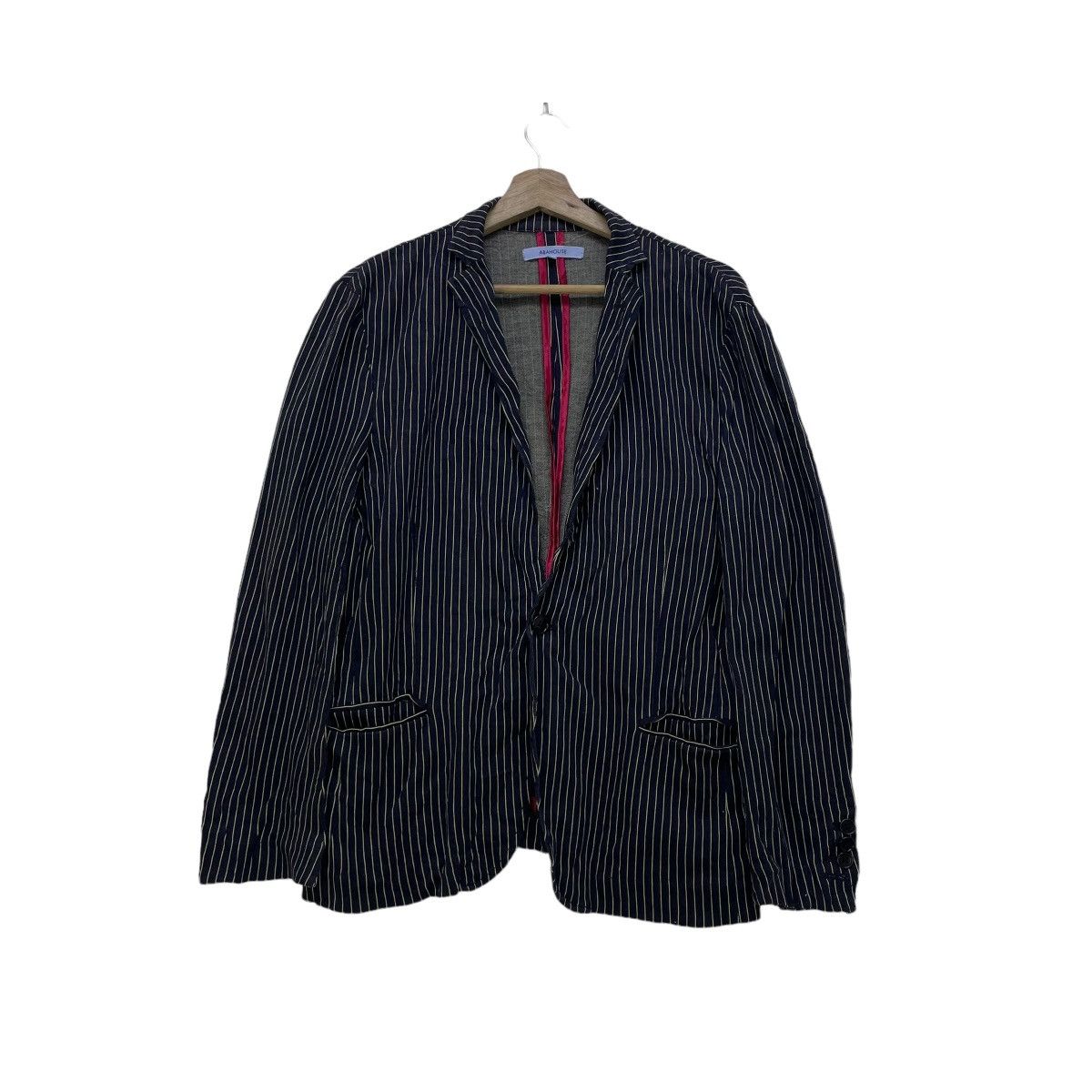 ABAHOUSE 💥Brand Abah House Hikory Stripe Casual Jacket Size US M / EU 48-50 / 2 - 1 Thumbnail