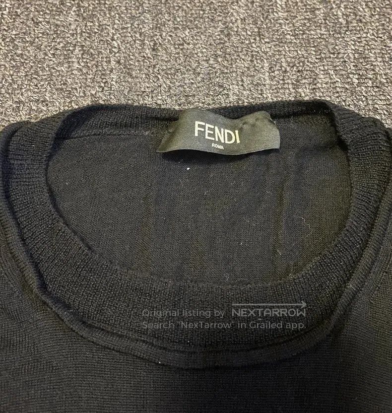 Fendi Fendi Men's Black Wool Sweater. Size US M / EU 48-50 / 2 - 4 Thumbnail