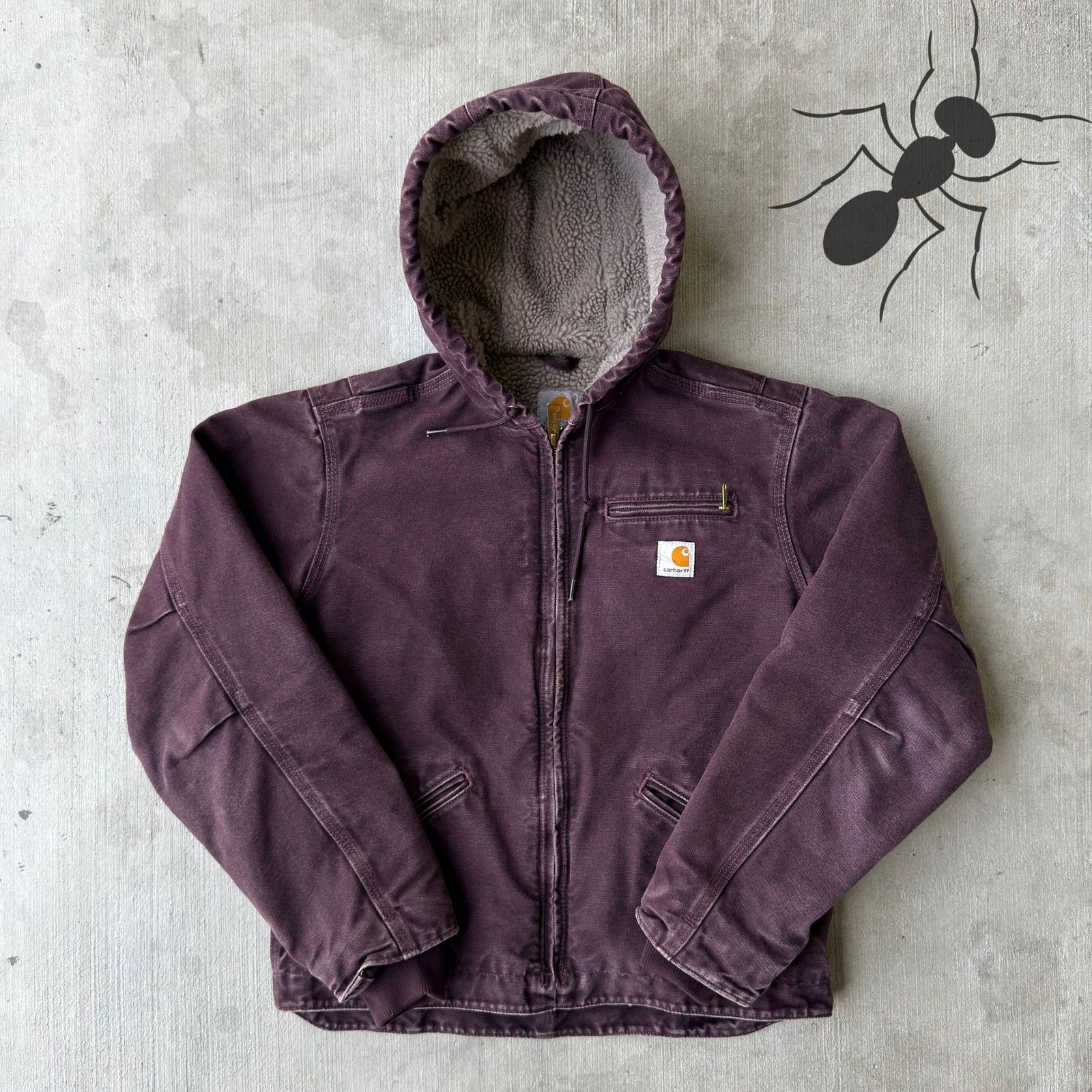 Carhartt × Vintage Carhartt WOMENS WJ141 DWN purple Sierra work wear jacket Size US S / EU 44-46 / 1 - 1 Thumbnail