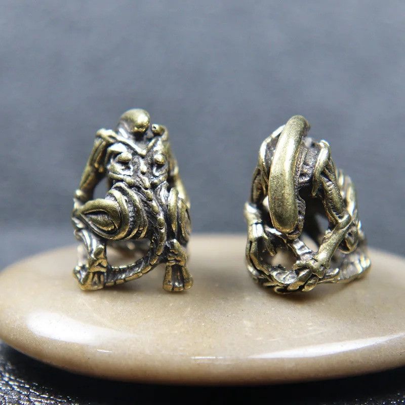 Handmade 3Pcs Alien Knife Beads Paracord Bead Zipper Umbrella Rope Size ONE SIZE - 4 Thumbnail