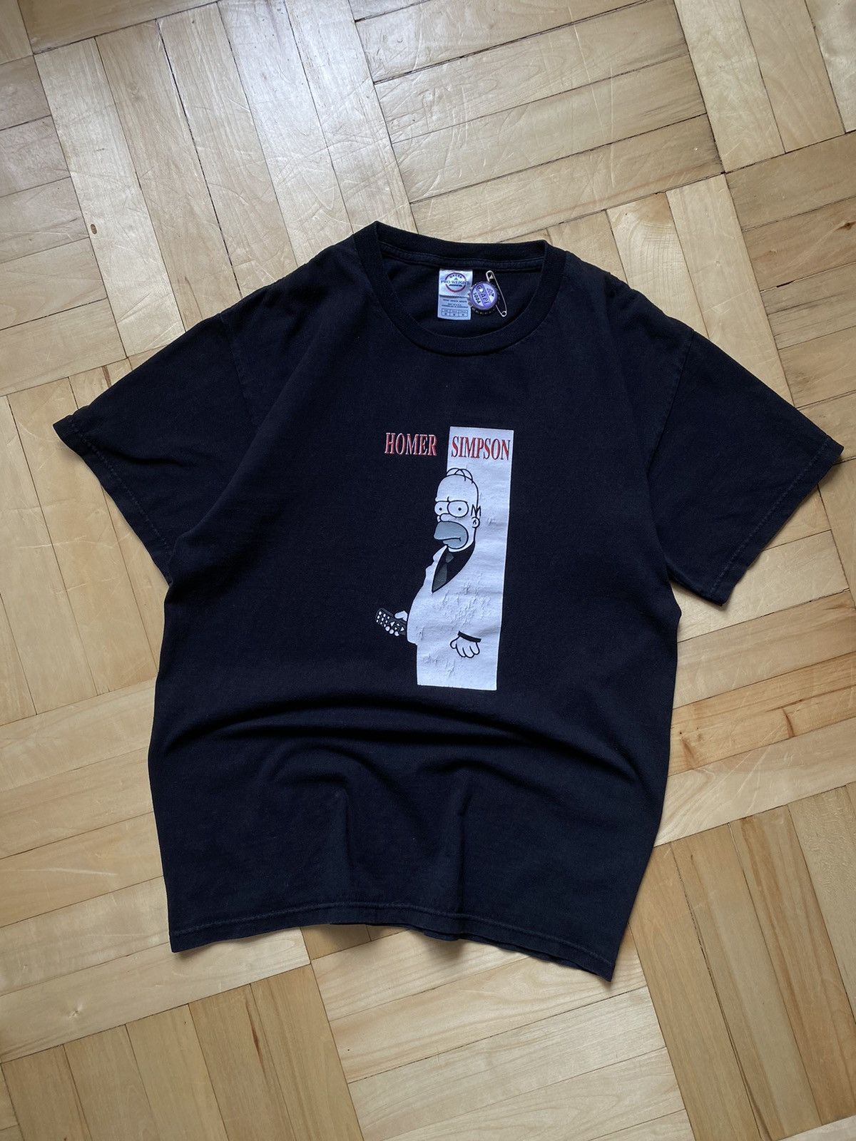 The Simpsons × Vintage Homer Simpson Scarface Parody T Shirt L Size Size US M / EU 48-50 / 2 - 3 Thumbnail