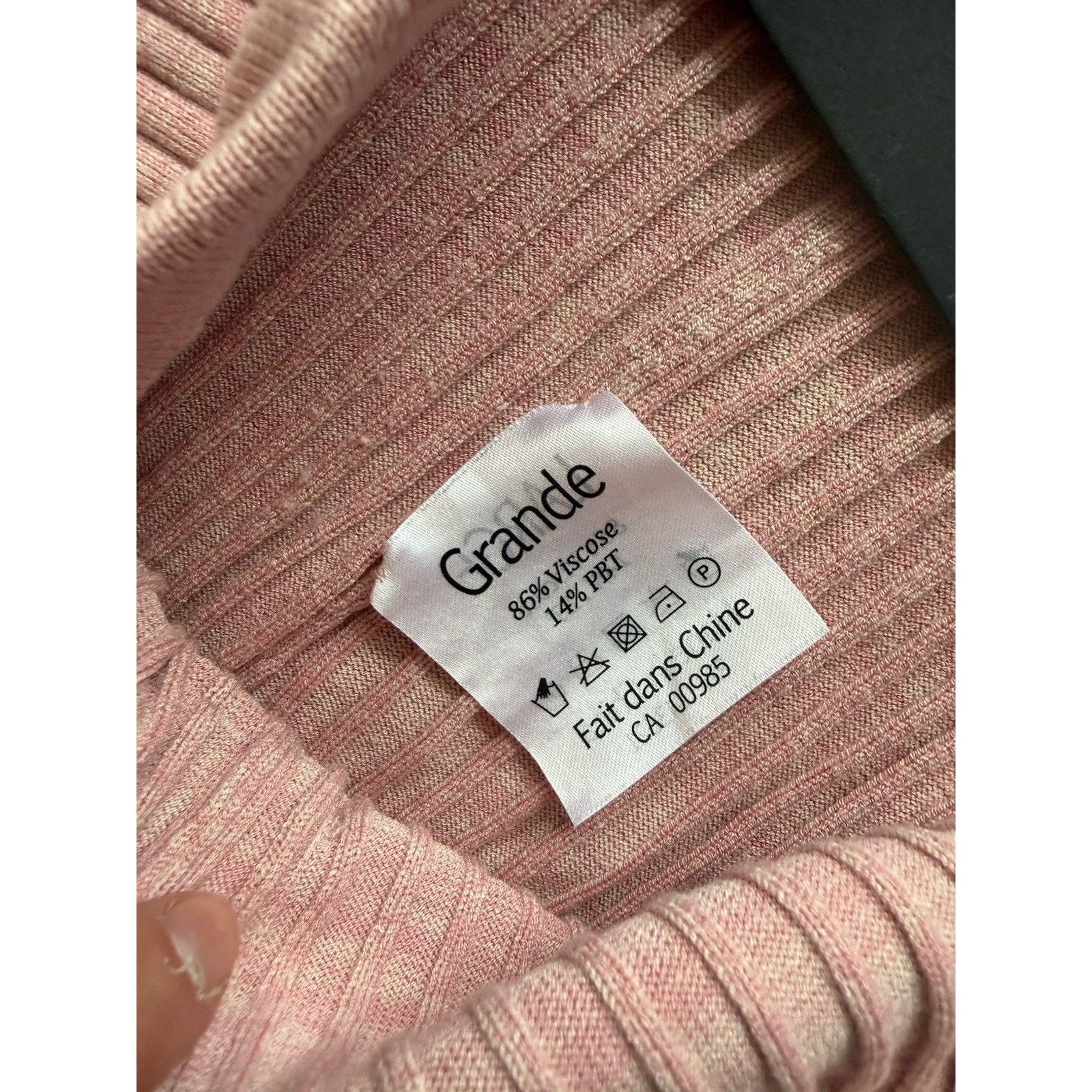 Live The Process NWT Live The Process Dusty Rose Pink Ribbed Flare Pants L Size 29" - 5 Thumbnail