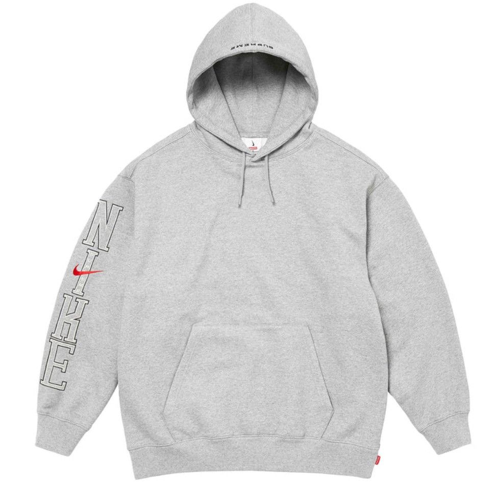 Nike × Supreme Supreme/Nike Hooded Sweatshirt Heather Grey | Grailed