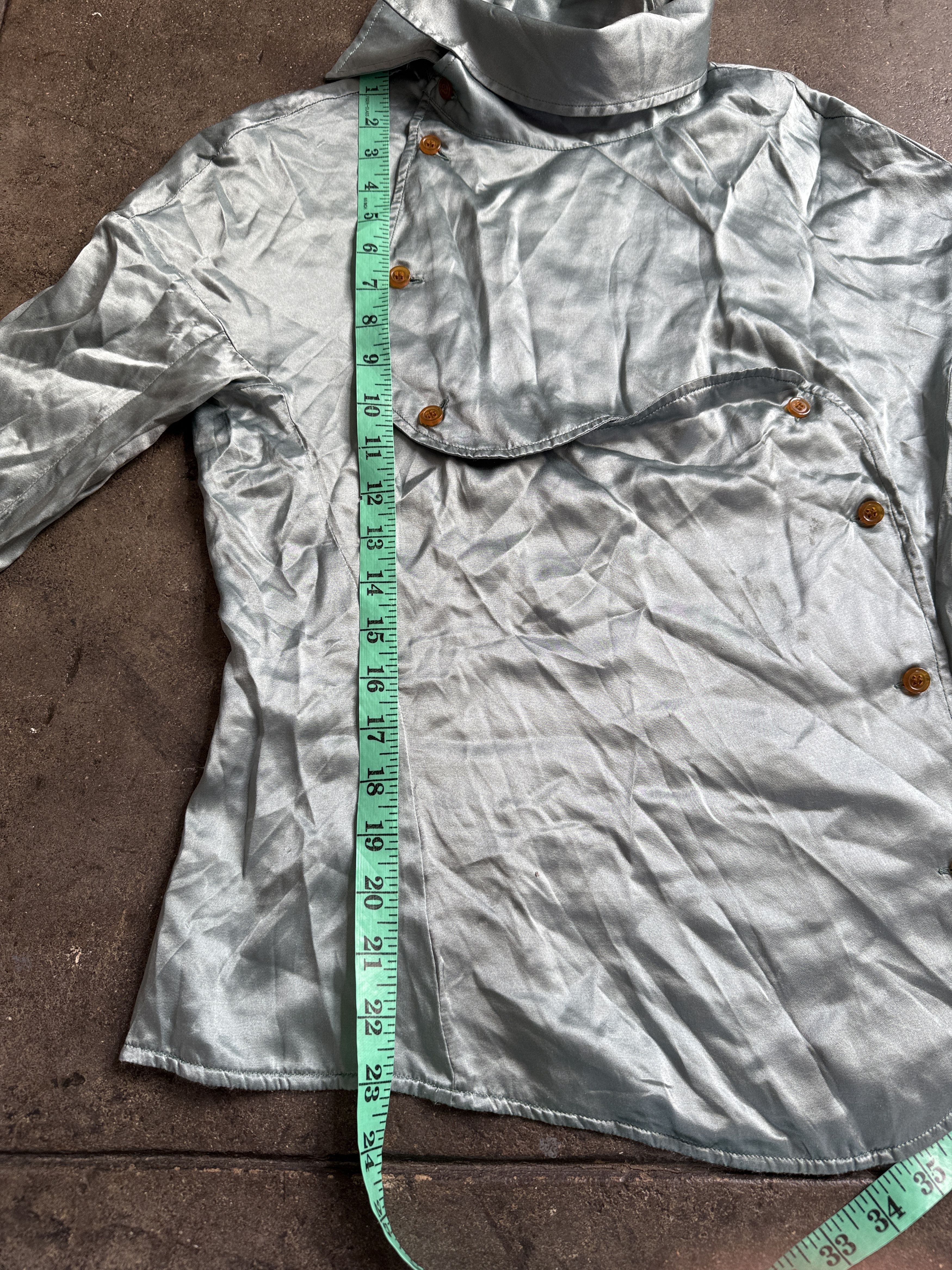 Vivienne Westwood 2016 New Red Label Silk Shirt w/ S Front Button Up Style Size S / US 4 / IT 40 - 9 Thumbnail