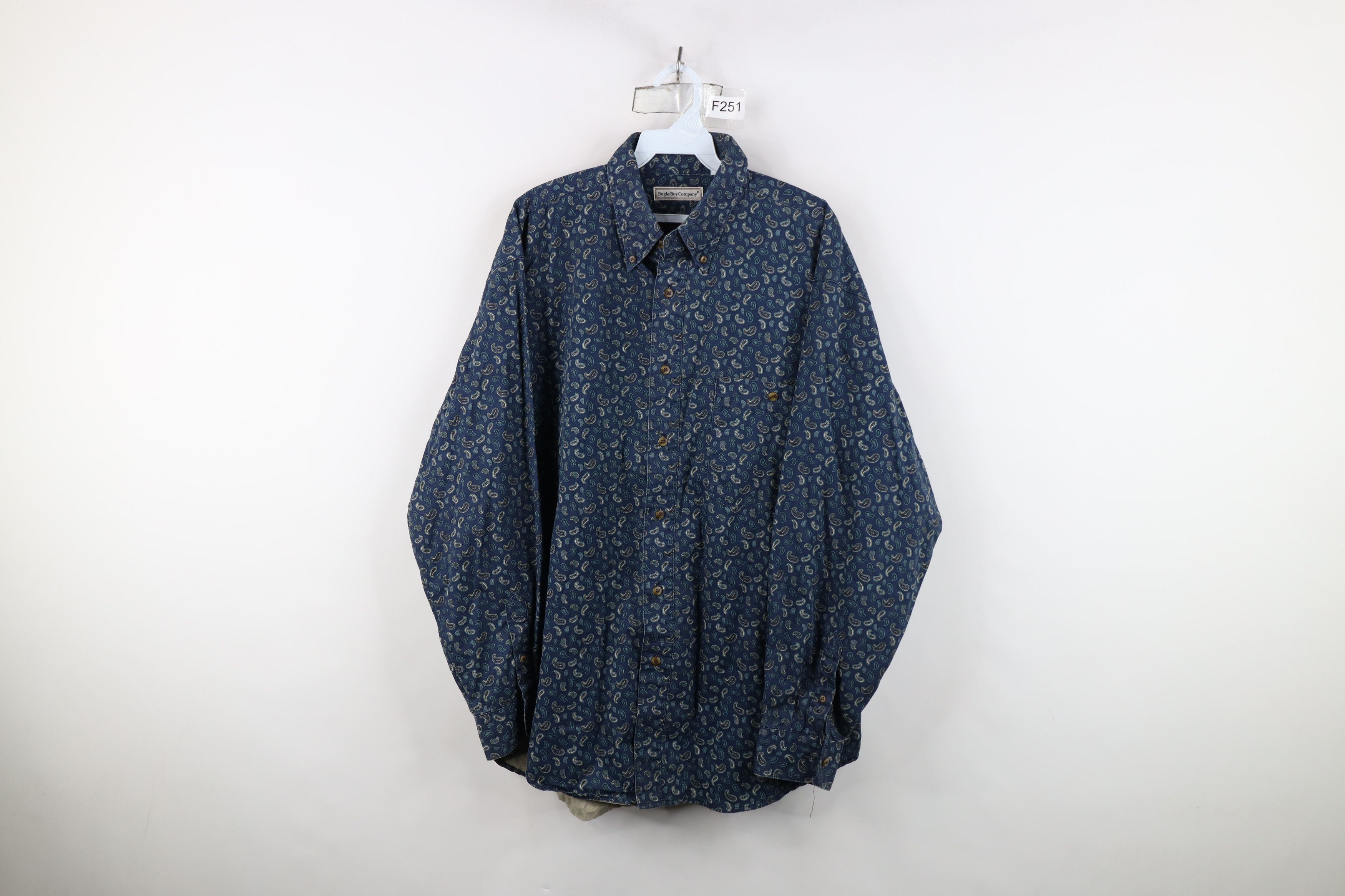 Vintage Vintage 90s Streetwear Collared Button Down Shirt Cotton Size US L / EU 52-54 / 3 - 1 Thumbnail