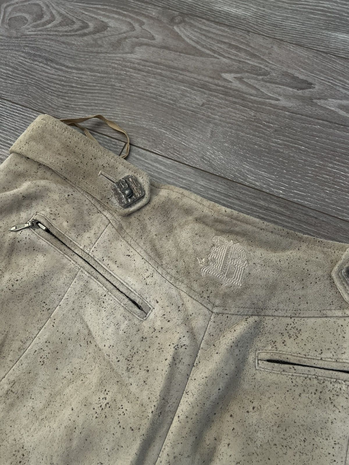 Leather ‼️Hand Made Leather Riding Casual Made in Italy Ykk Pants‼️ Size US 34 / EU 50 - 23 Thumbnail
