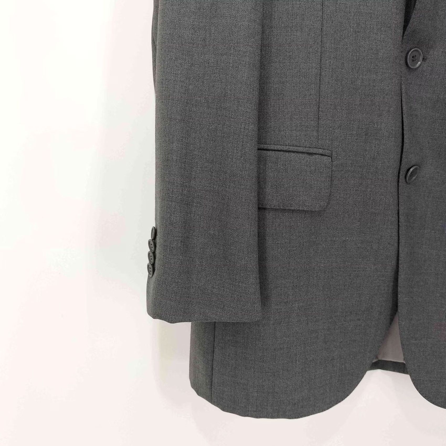 Ring Jacket RING JACKET BLACK LABEL Wool Single Breasted Tailored Jacket 46R - Grey - Used in Japan Size US S / EU 44-46 / 1 - 4 Thumbnail