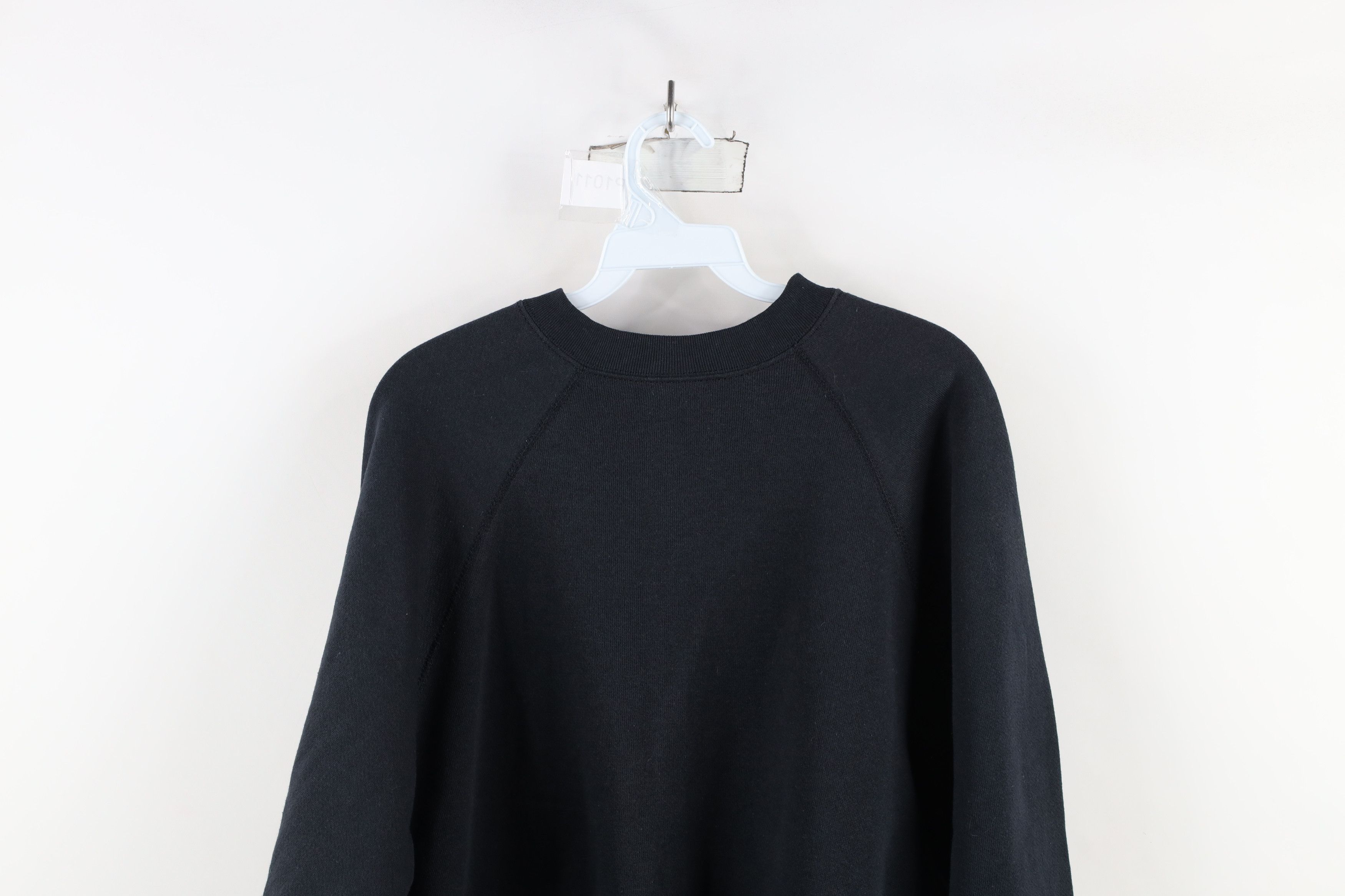 Vintage Vintage 80 90s Streetwear Crewneck Sweatshirt Black USA Size US XL / EU 56 / 4 - 10 Thumbnail