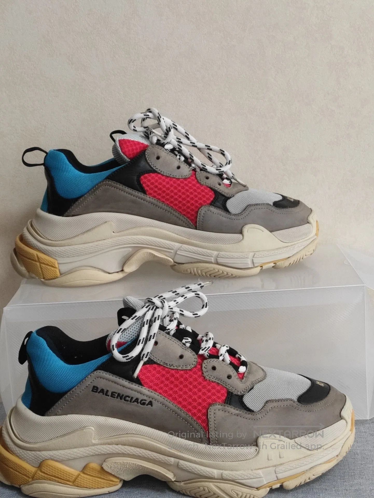 Balenciaga Balenciaga First Gen Red Blue Triples. Size US 8 / EU 41 - 2 Thumbnail