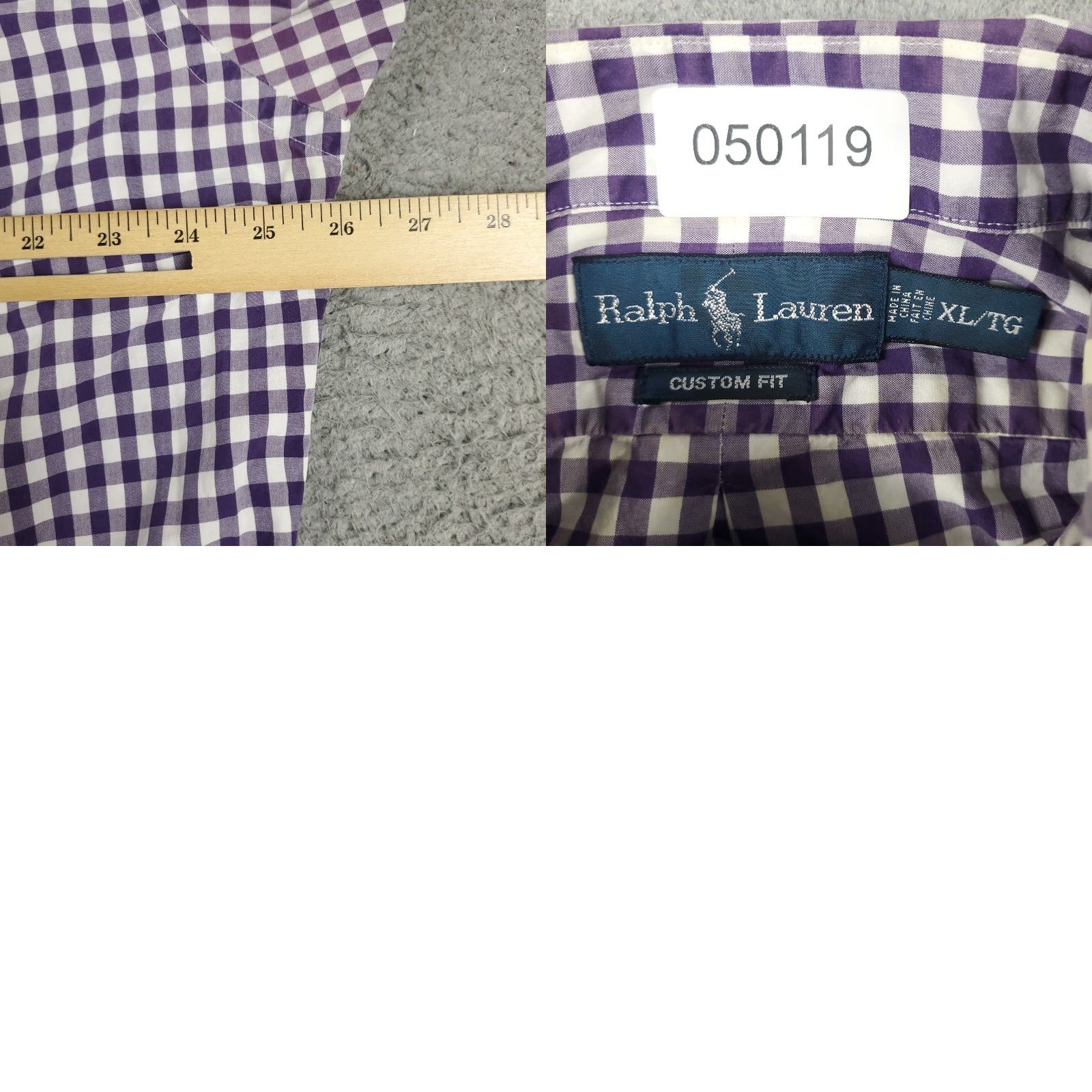 Ralph Lauren Ralph Lauren Shirt Mens XL Purple Check Button-Up Collar-Down Long Sleeve See Photos Vintage No (adjusted within rules) Size US XL / EU 56 / 4 - 8 Thumbnail