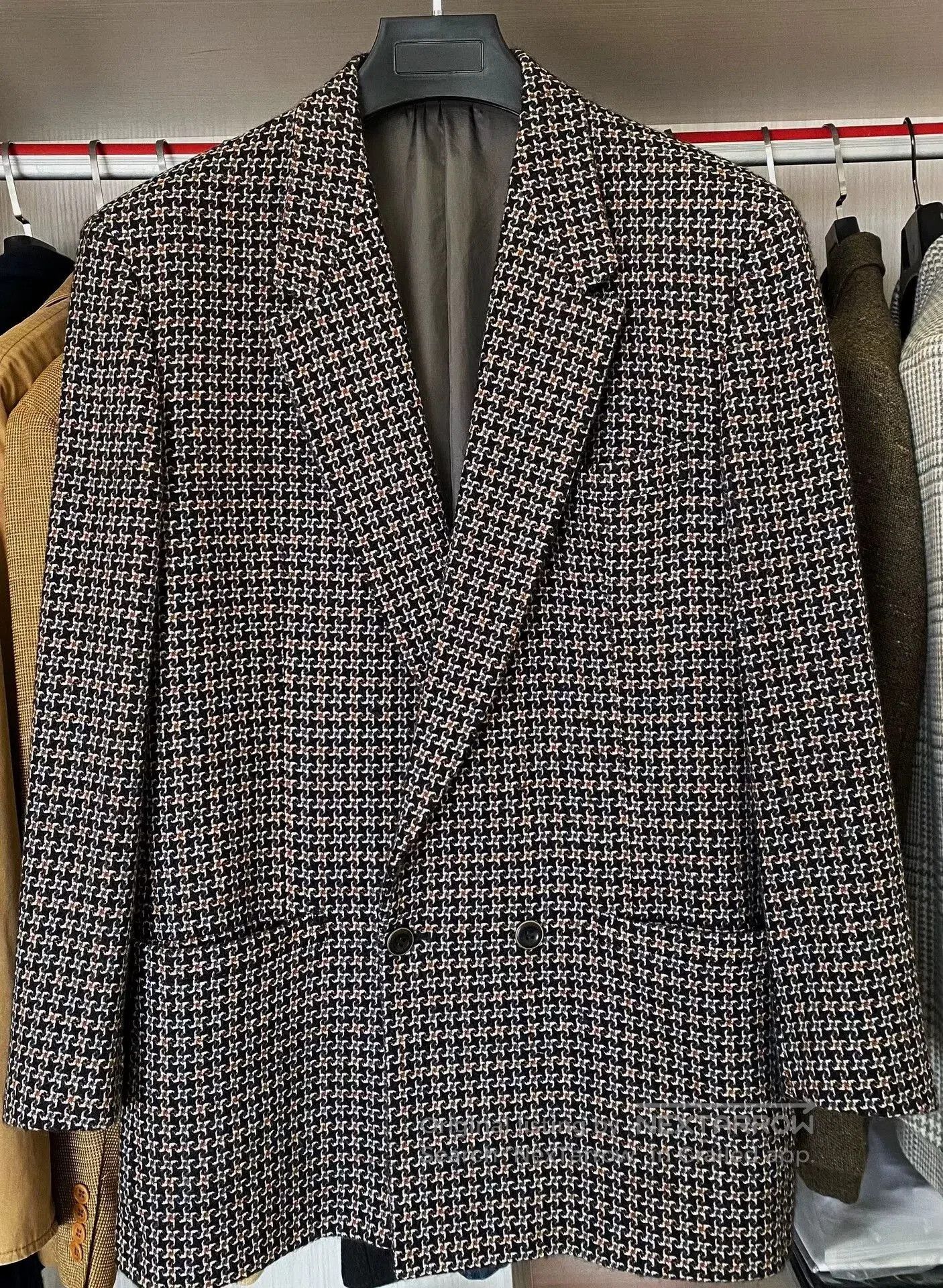 Barena Venezia Italian BARREAUX Plaid Wool Cashmere Blazer. Size US M / EU 48-50 / 2 - 2 Thumbnail