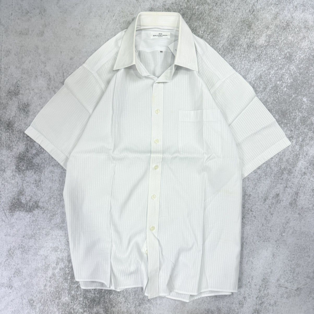 Balenciaga Balenciaga stripe white shirt Size US L / EU 52-54 / 3 - 1 Thumbnail