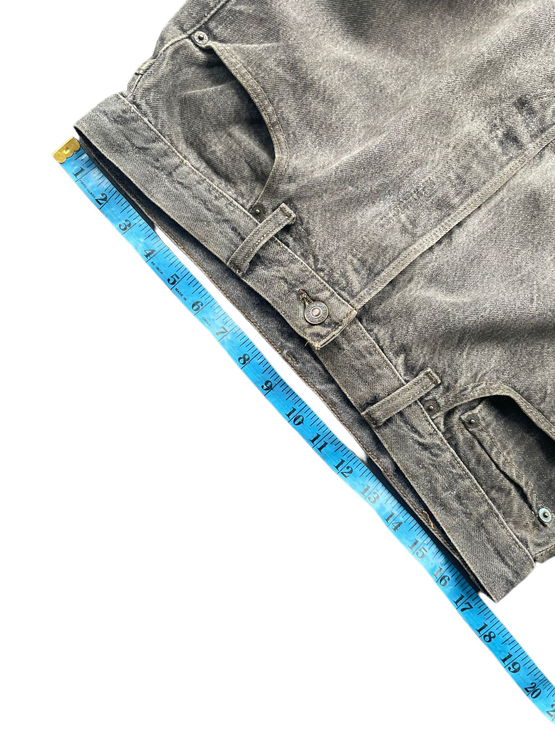 Levi's Vintage 1992 Levis 501 e Black Faded Denim Size US 35 - 6 Thumbnail