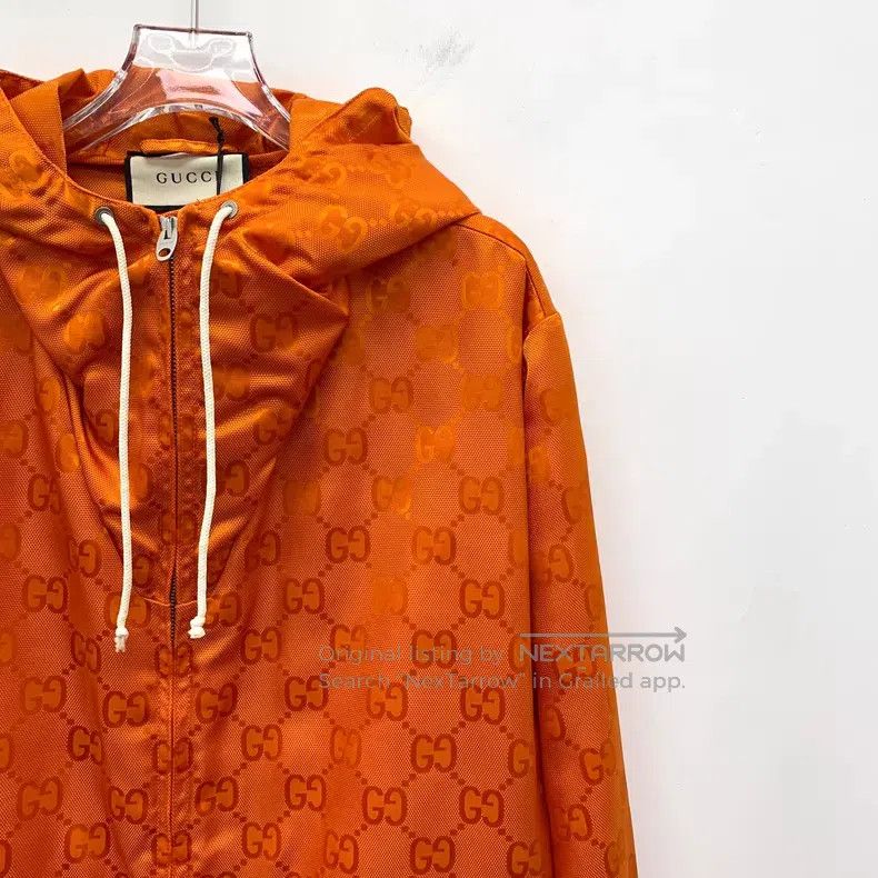 Gucci Gucci Orange logo old flower full print hooded drawstring Size US XS / EU 42 / 0 - 3 Thumbnail