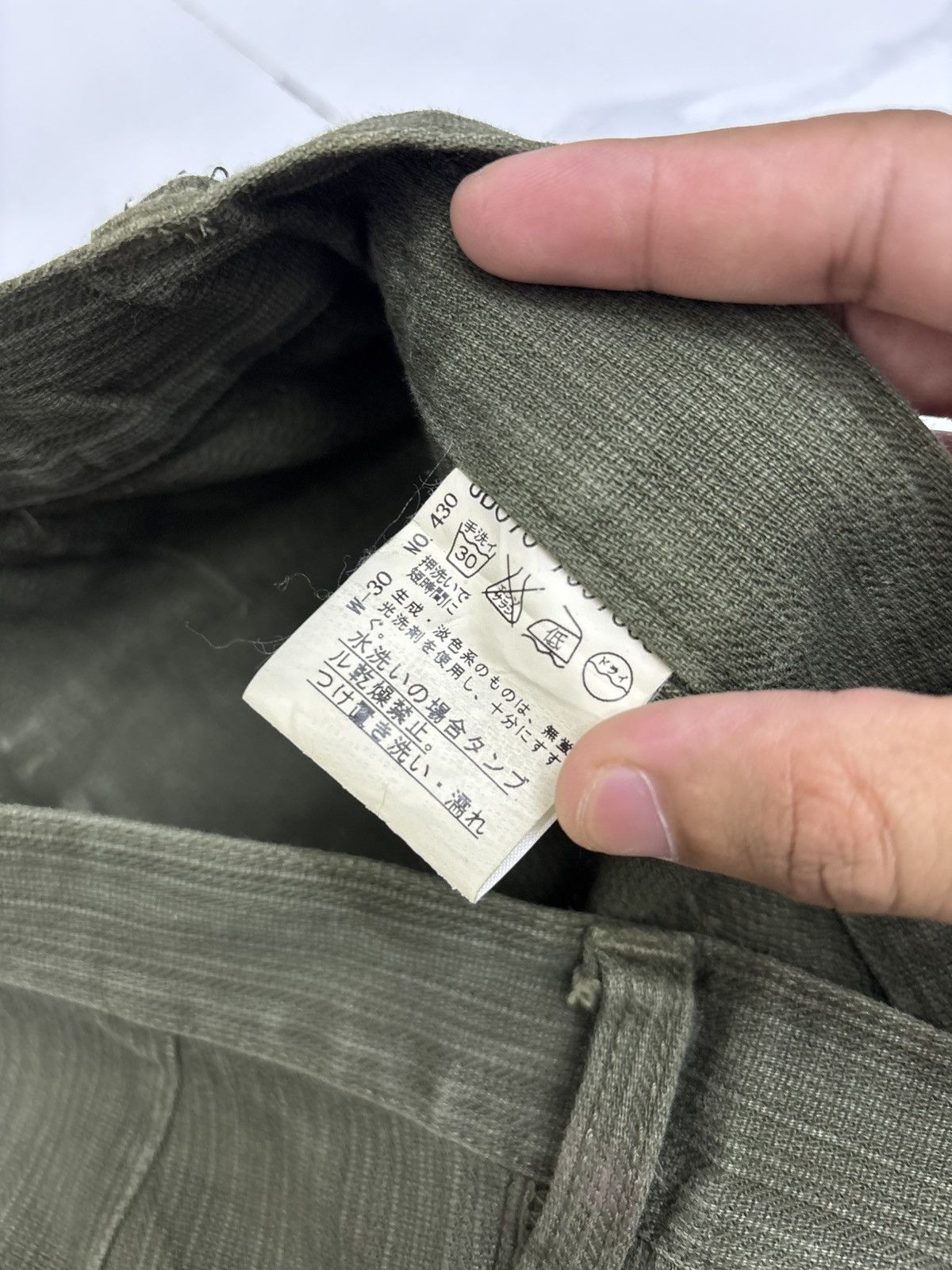 Kapital Vintage Olive Corduroy Utility Flare Pants Workwear Trousers Size US 30 / EU 46 - 11 Thumbnail