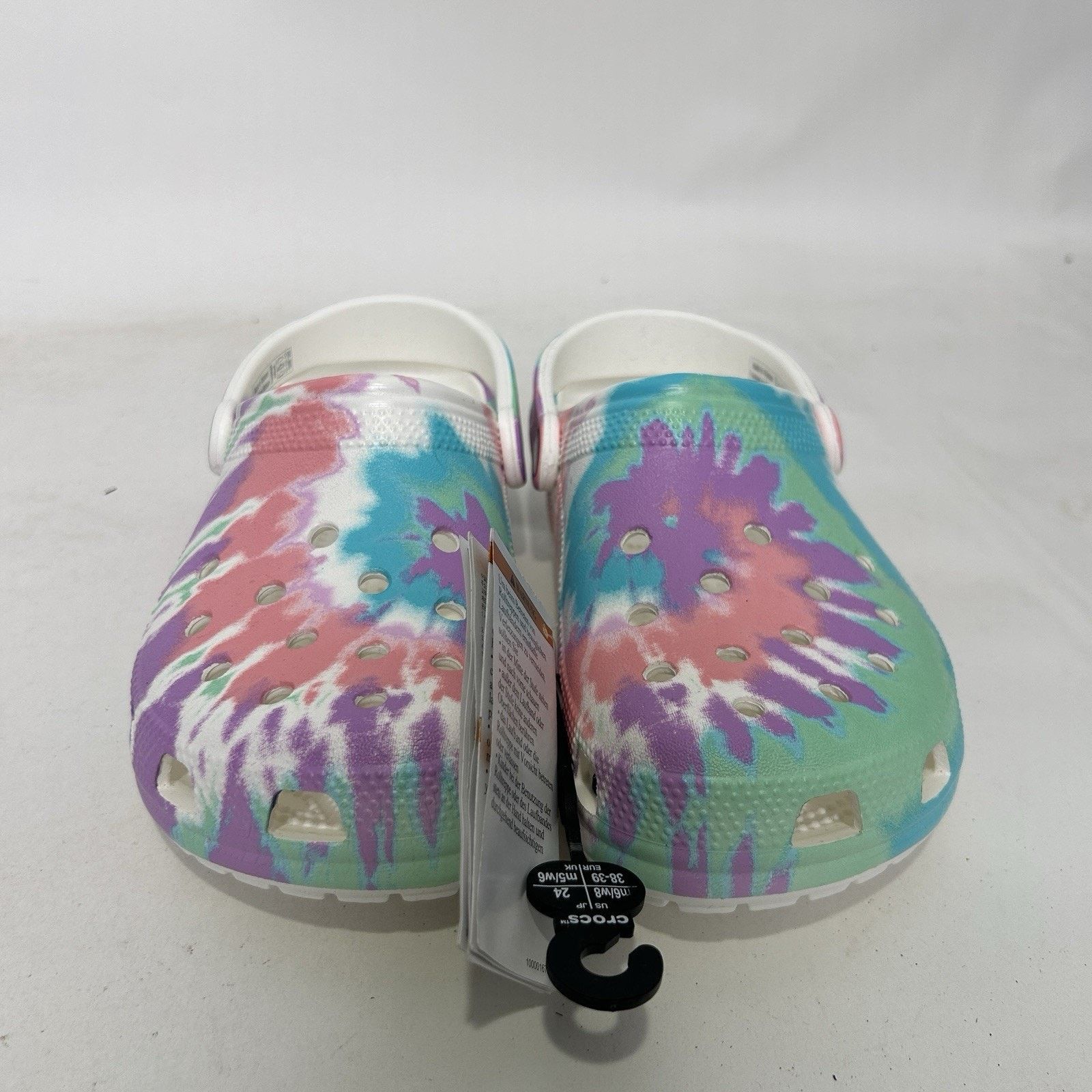 Crocs Crocs Classic Pastel Tie Dye Graphic Clog “Fresco” Size US 8 / IT 38 - 2 Thumbnail