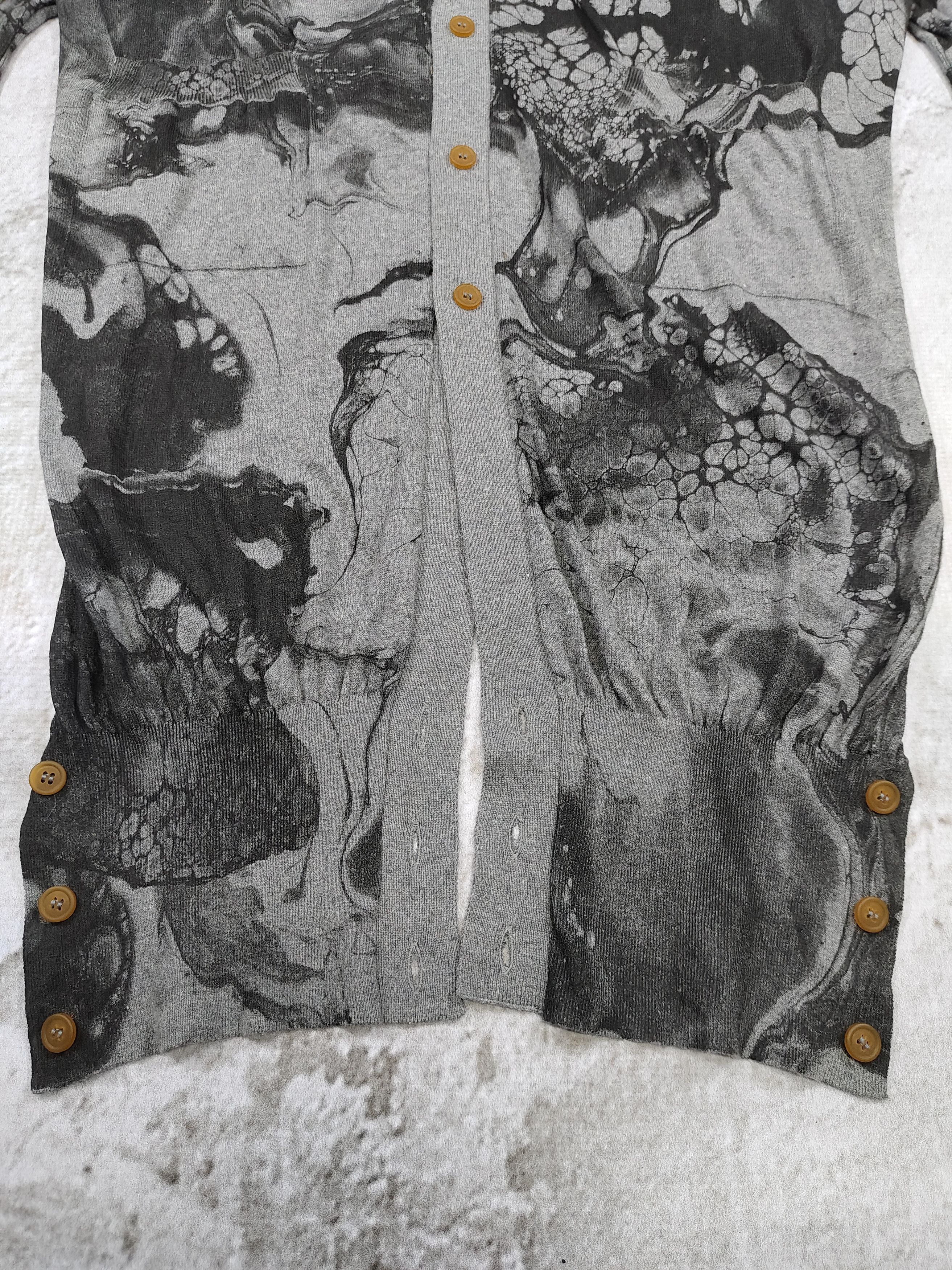 Vivienne Westwood Vivienne Westwood Man- Abstract Ink Art Silhouette Cardigan Size US L / EU 52-54 / 3 - 5 Thumbnail