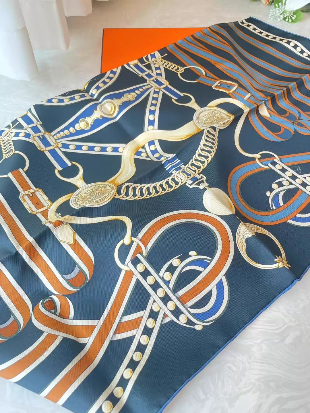 Hermes Hermès 90x90cm Silk Scarf New T677 Size ONE SIZE - 6 Thumbnail