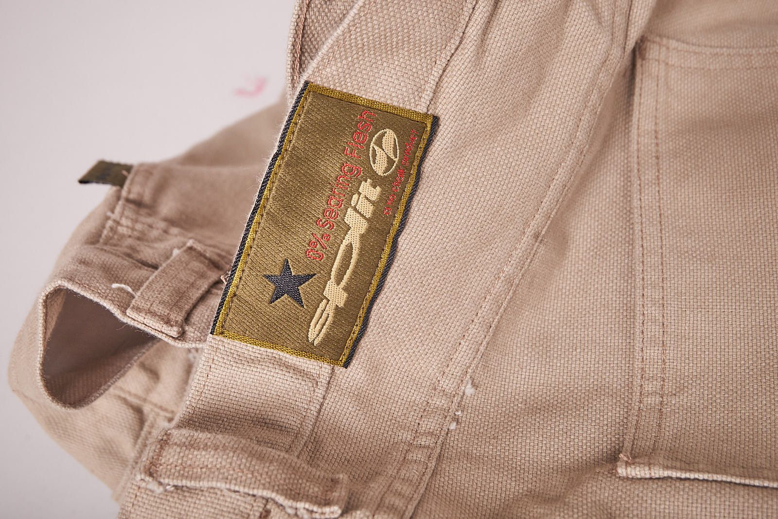 Split 1990s Deadstock Tan Wide Split Skateboarding Cargo Pants Size US 36 / EU 52 - 7 Thumbnail
